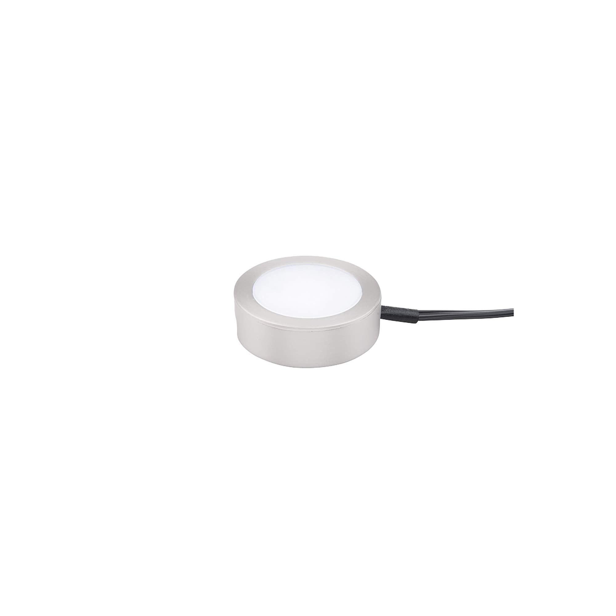 WAC Lighting LED Puck Light 3-CCT Selectable 2700K-3000K-3500K Brushed Nickel Model HR-AC71-CS-BN