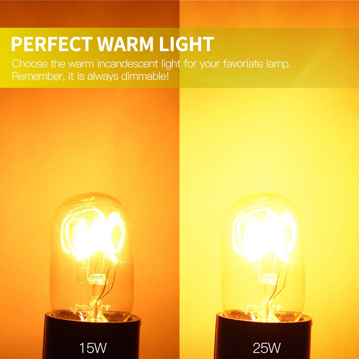 Betus E12 Socket Bulb 15 Watt Dimmable Warm White - Pack of 12