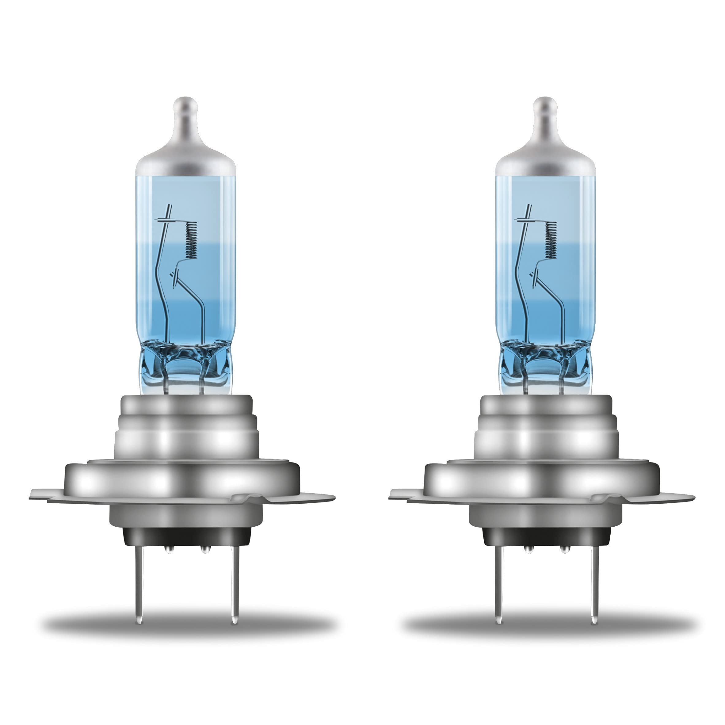 OSRAM H7 Halogen Headlight Lamp - COOL BLUE INTENSE, +100% Brightness, 5000K, Glass, Duo Box (2pcs), Model 64210CBN-H