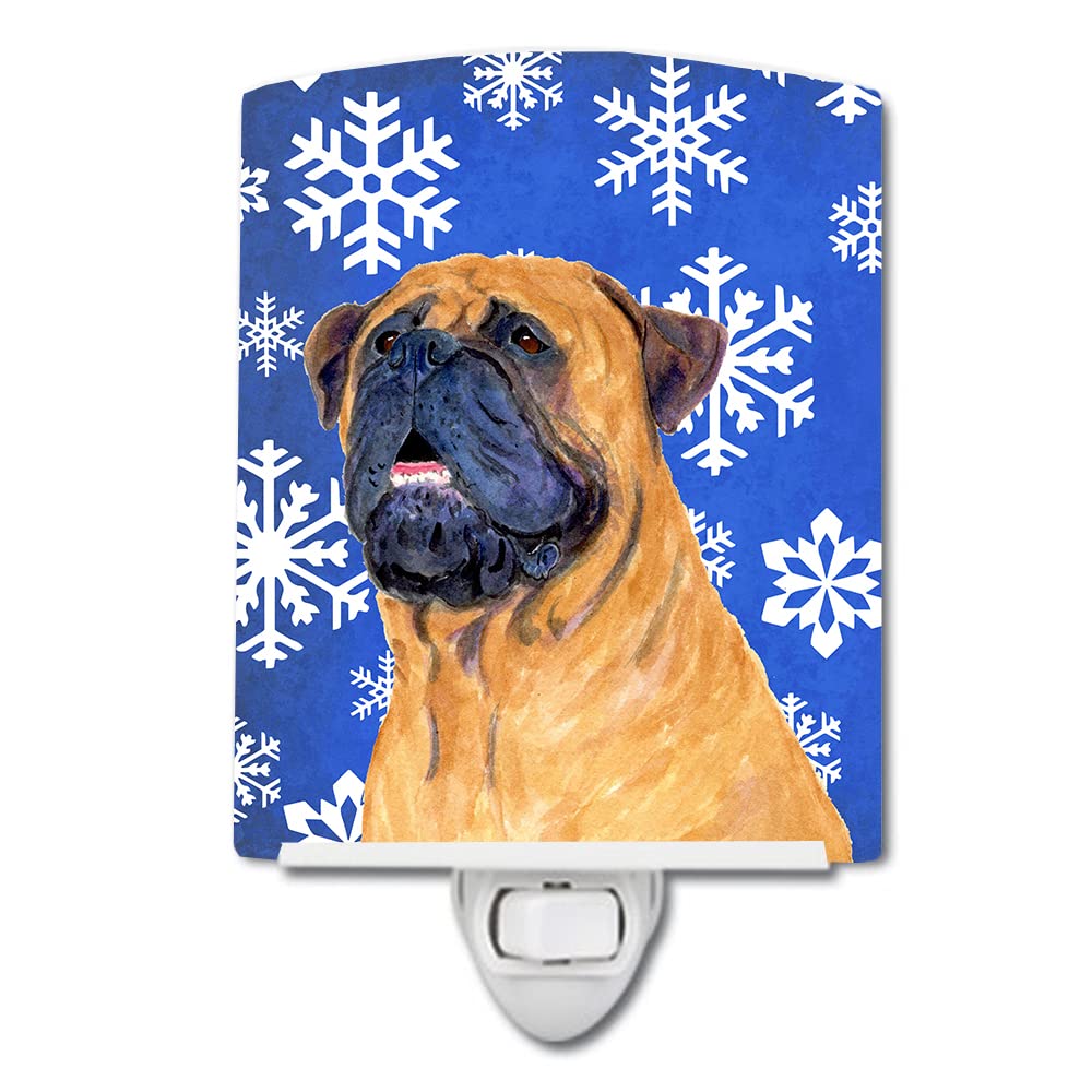 Carolines Treasures Ceramic Night Light, Mastiff Design, UL-Certified, 6x4x3 inches, Multicolor, Model SS4658CNL