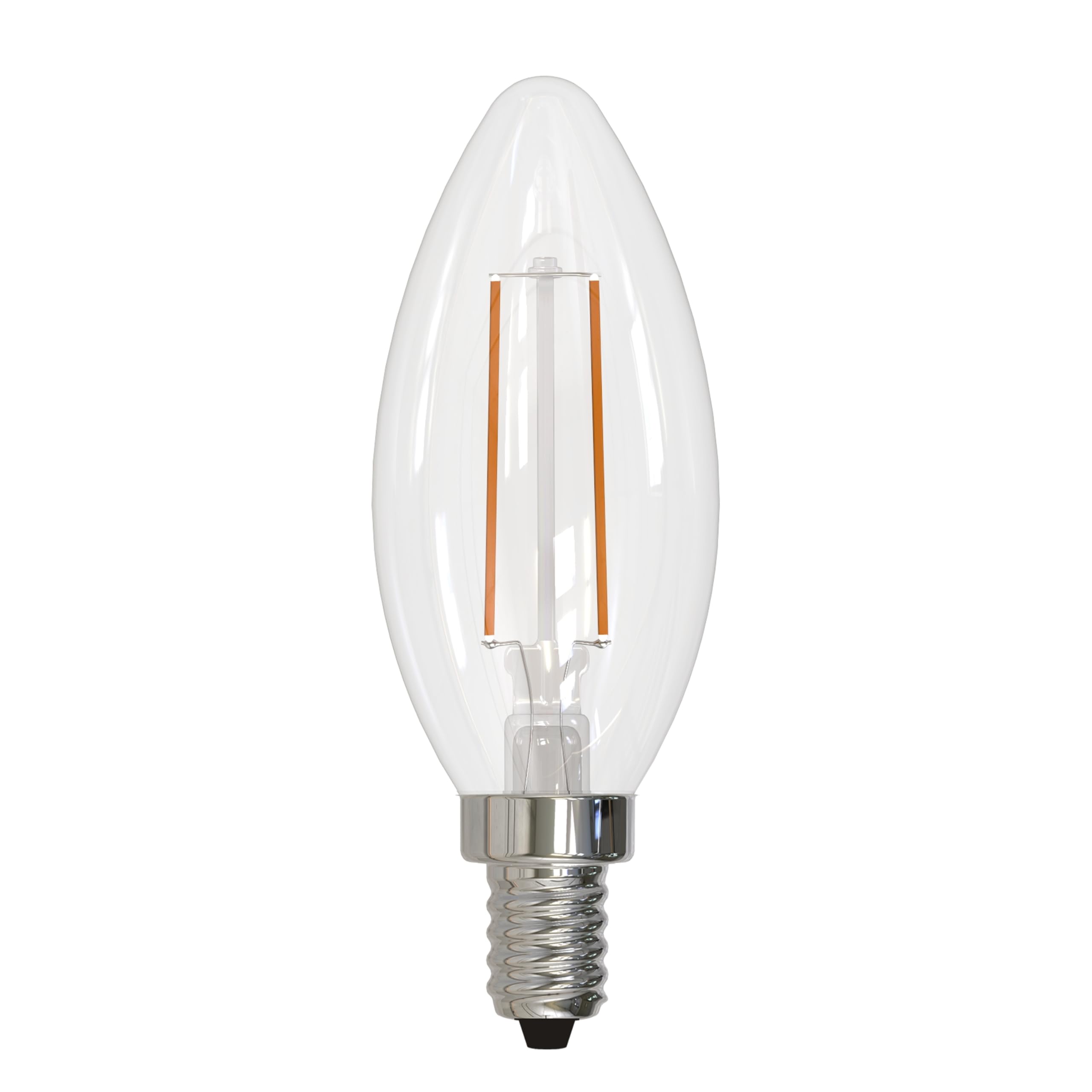 Bulbrite Pack Of (8) 4 Watt Dimmable Clear B11 Led Light Bulbs With Candelabra (E12) Base, 2700K Warm White Light, 350 Lumens