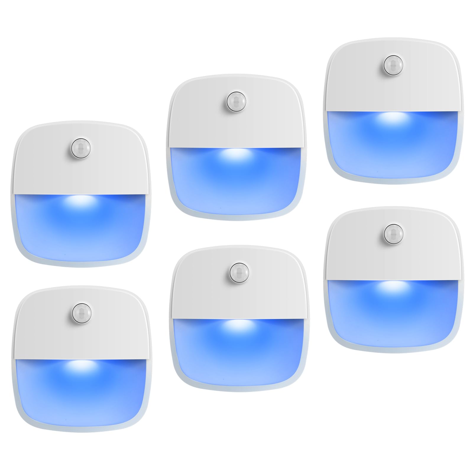 AMIR Motion Sensor Light, Cordless Battery-Powered LED Night Light, Wall Light, Closet Lights, Safe Lights for Stairs, Hallway, 