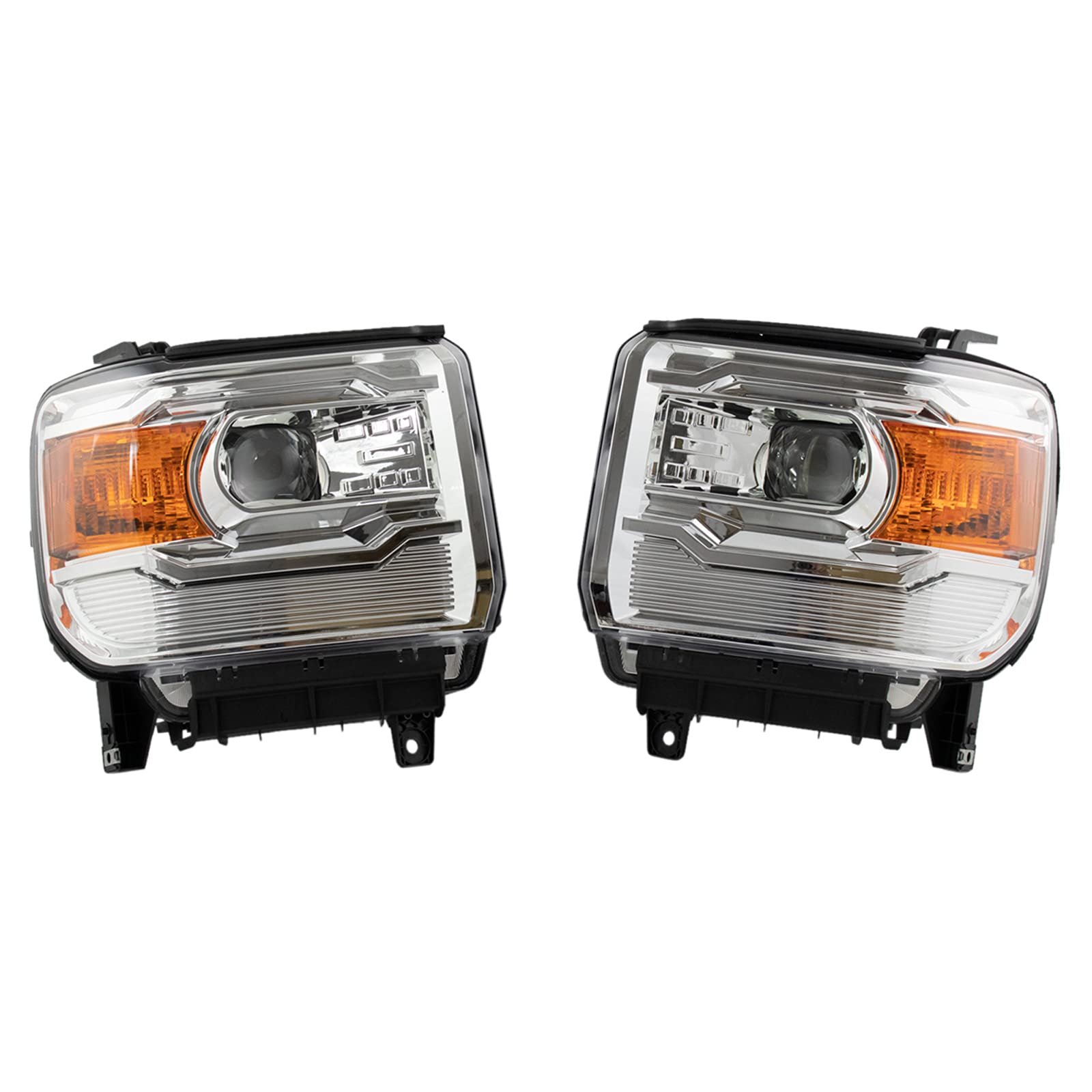 Trq Lighting Kit Driver & Passenger Side Compatible With 2014-2015 Gmc Sierra 1500 2015-2018 Sierra 2500 Hd Sierra 3500 Hd Gm2502394 Gm2503394 Gm2800262 Gm2801262