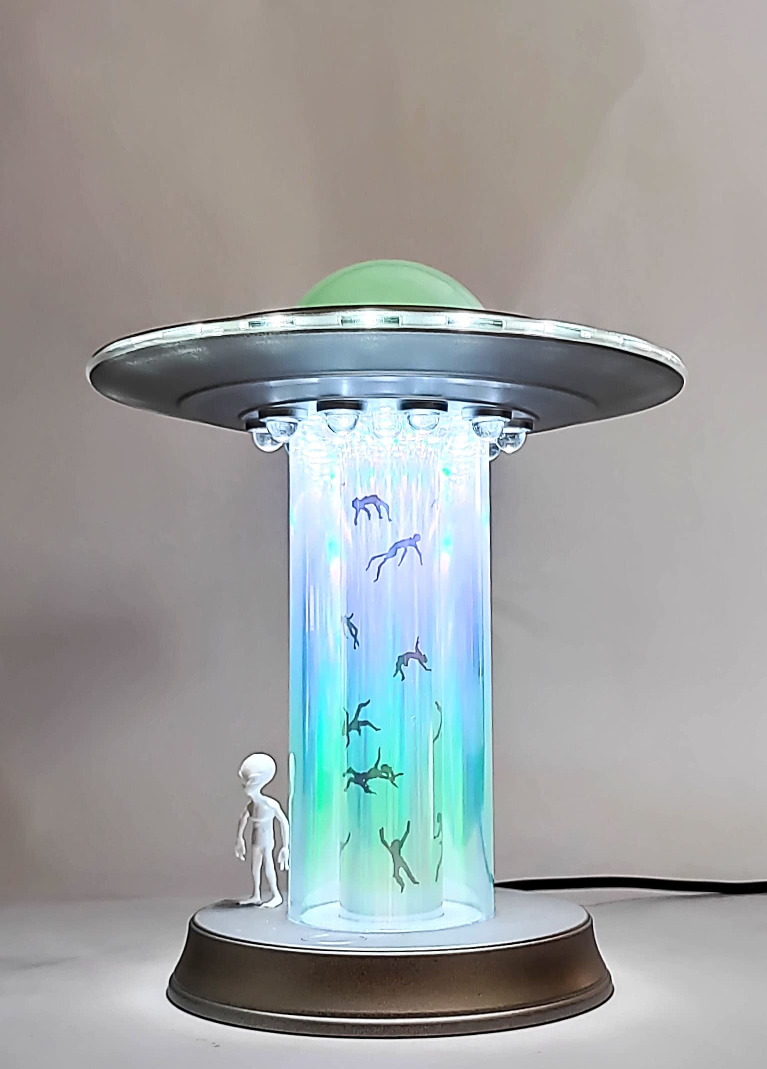 Ufo Model Human Abduction Touch Table Lamp Led Alien Encounter Decoration Area 51 Spacecraft Space Lover Holographic D  Cor Colo