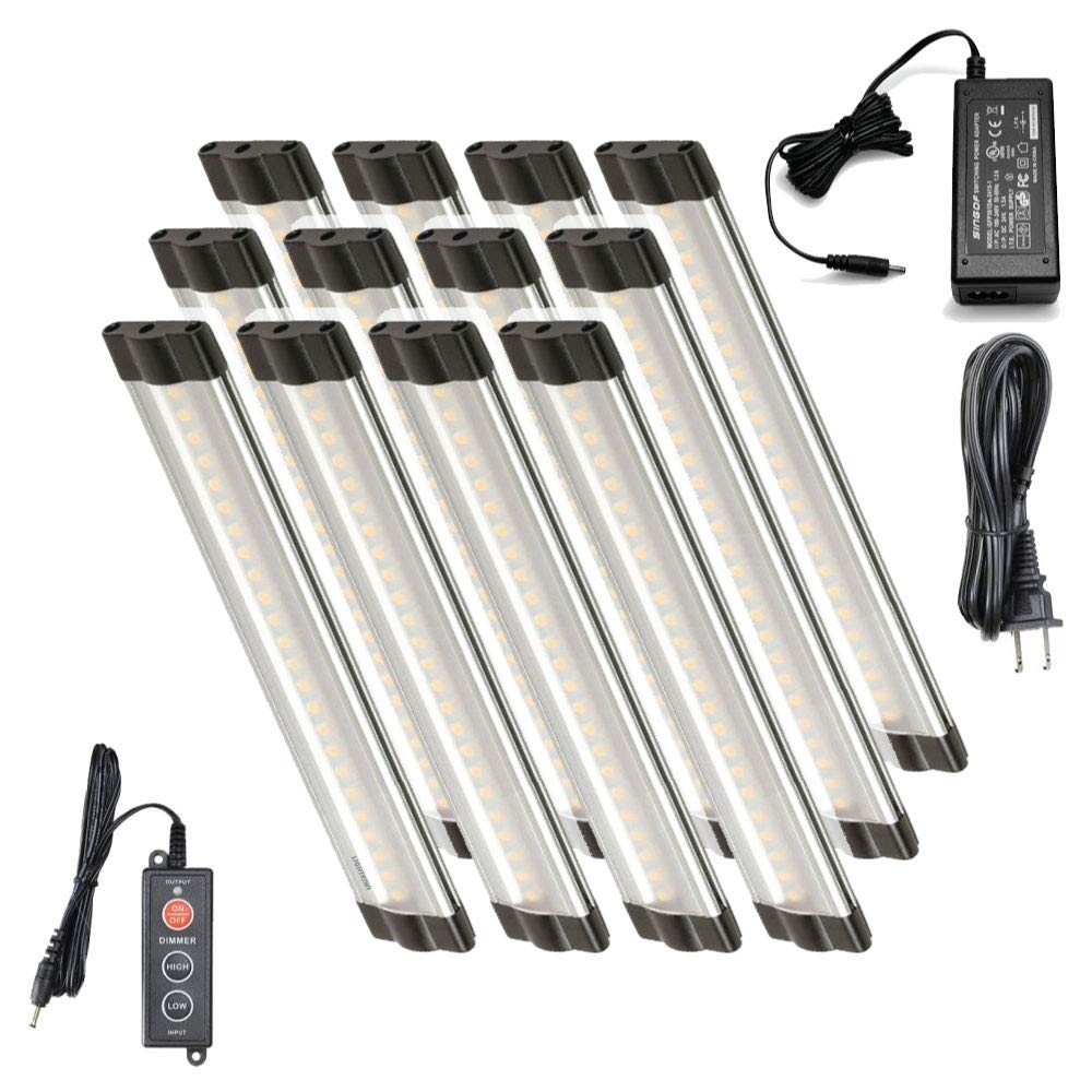 Lightkiwi V4918 6 Inch Cool White Modular Led Under Cabinet Lighting - Pro Kit (12 Panels)