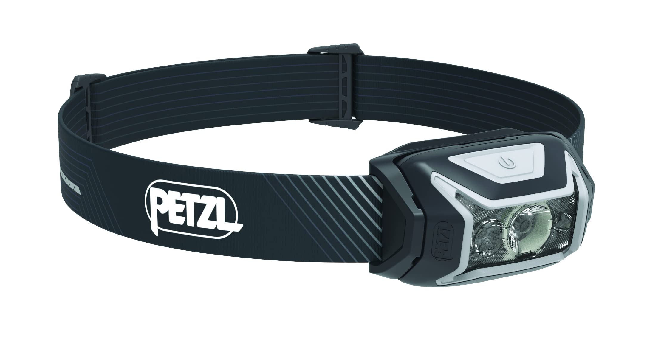 PETZL ACTIK CORE Headlamp - 600 Lumen, Rechargeable, Red Lighting, One Size, Gray, Model E065AA00