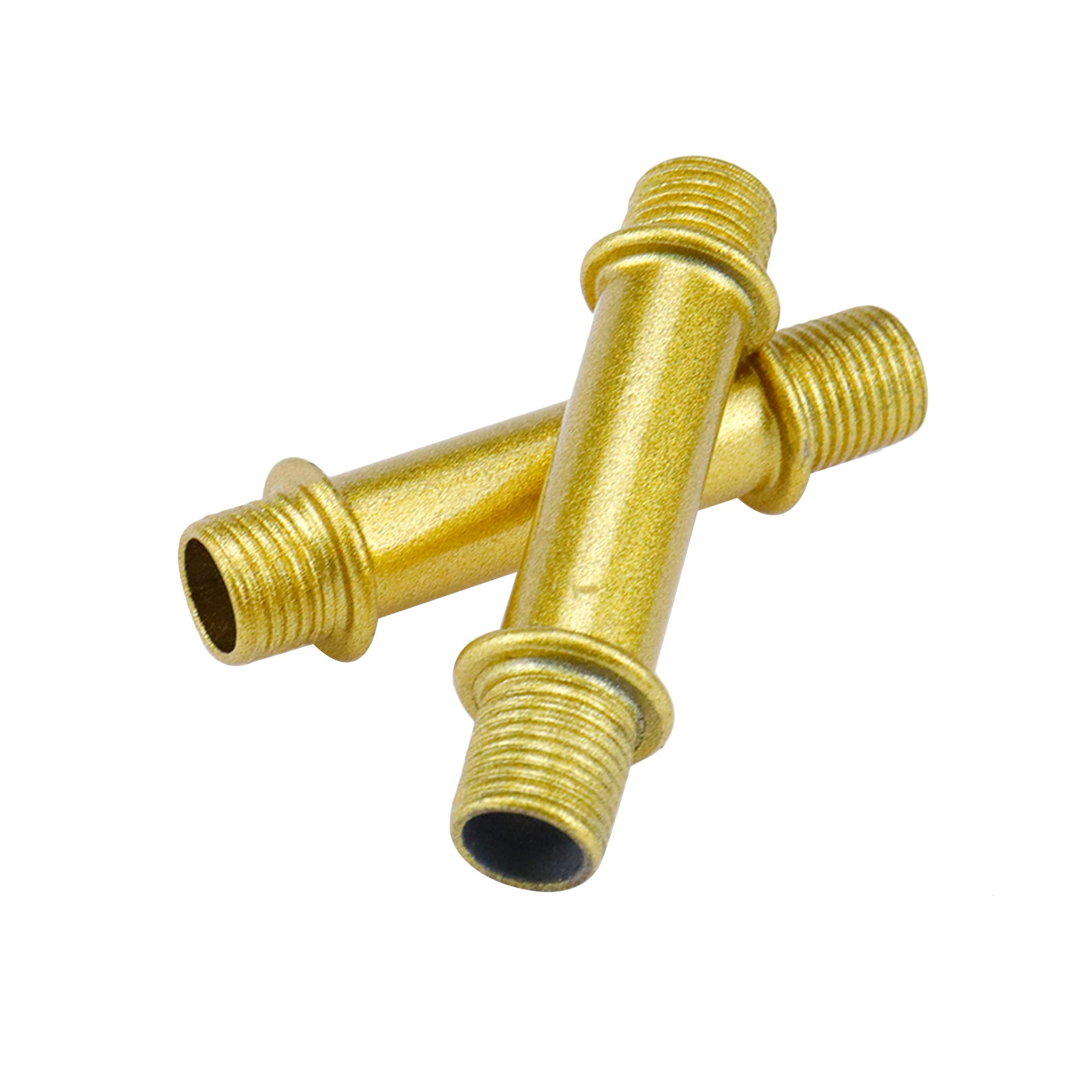 My Mironey 4 Sets Straight Pipe Lamp Stem Kit With Connector M10 Gold Lamp Rod Hardware Light Fixture Parts Replacement, 1.97''
