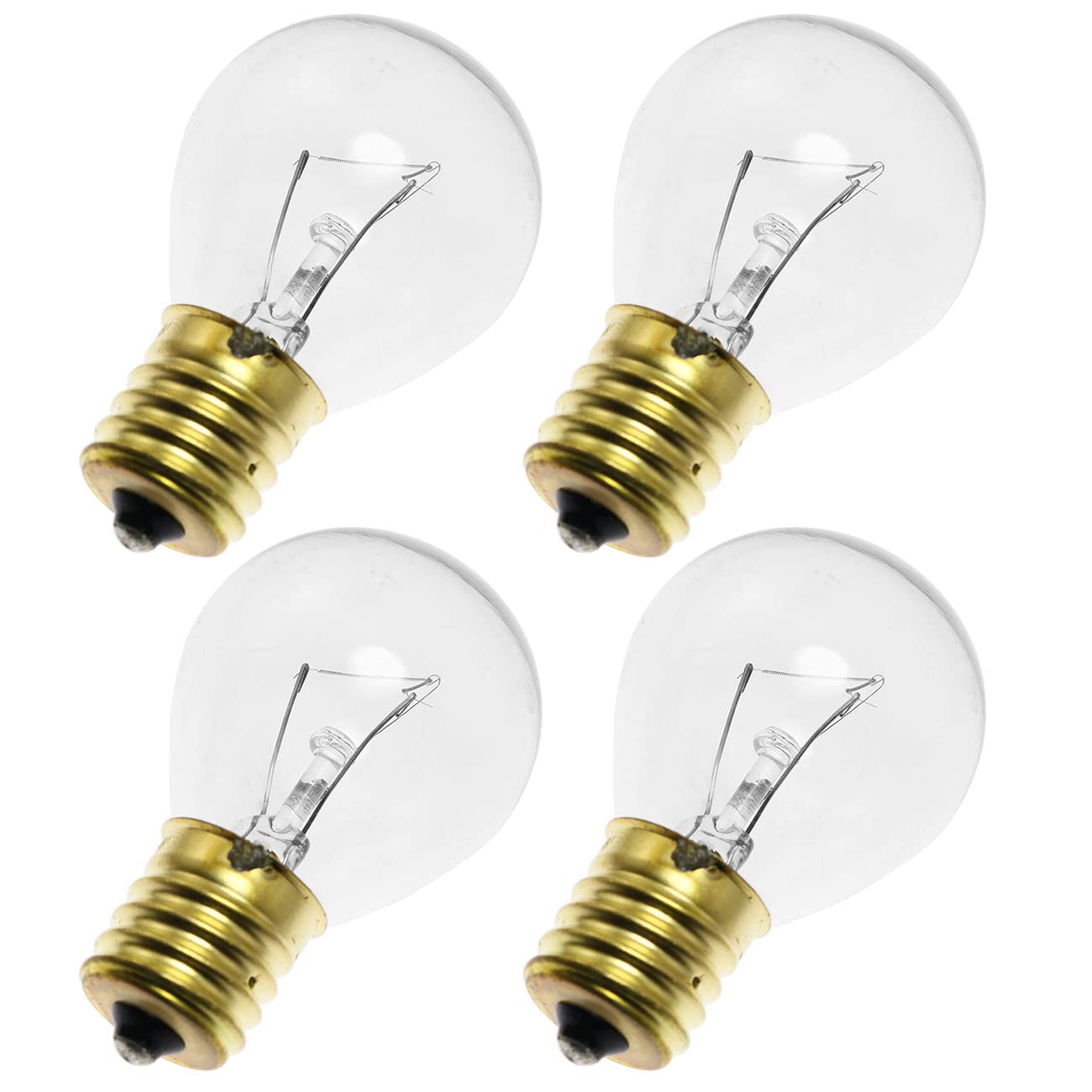 Sqxbk 4Pcs E17 25W Reflector Light Bulbs For Lava Lamps & Ovens - Glass Replacement Bulbs
