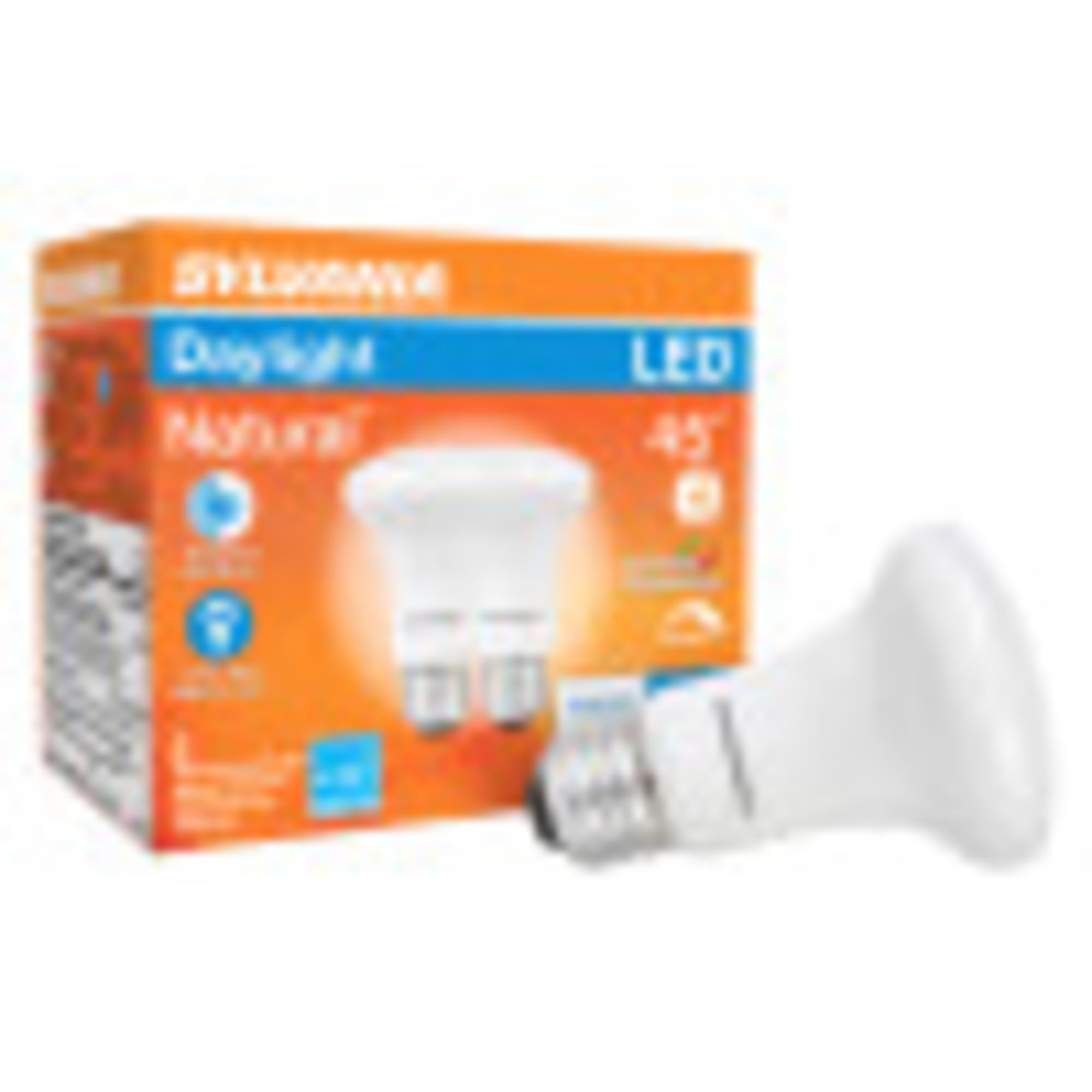 Sylvania Led Truwave Natural Series R20 Light Bulb, 50W Equivalent Efficient 5W, Medium Base, Dimmable, Frosted, 5000K, Daylight