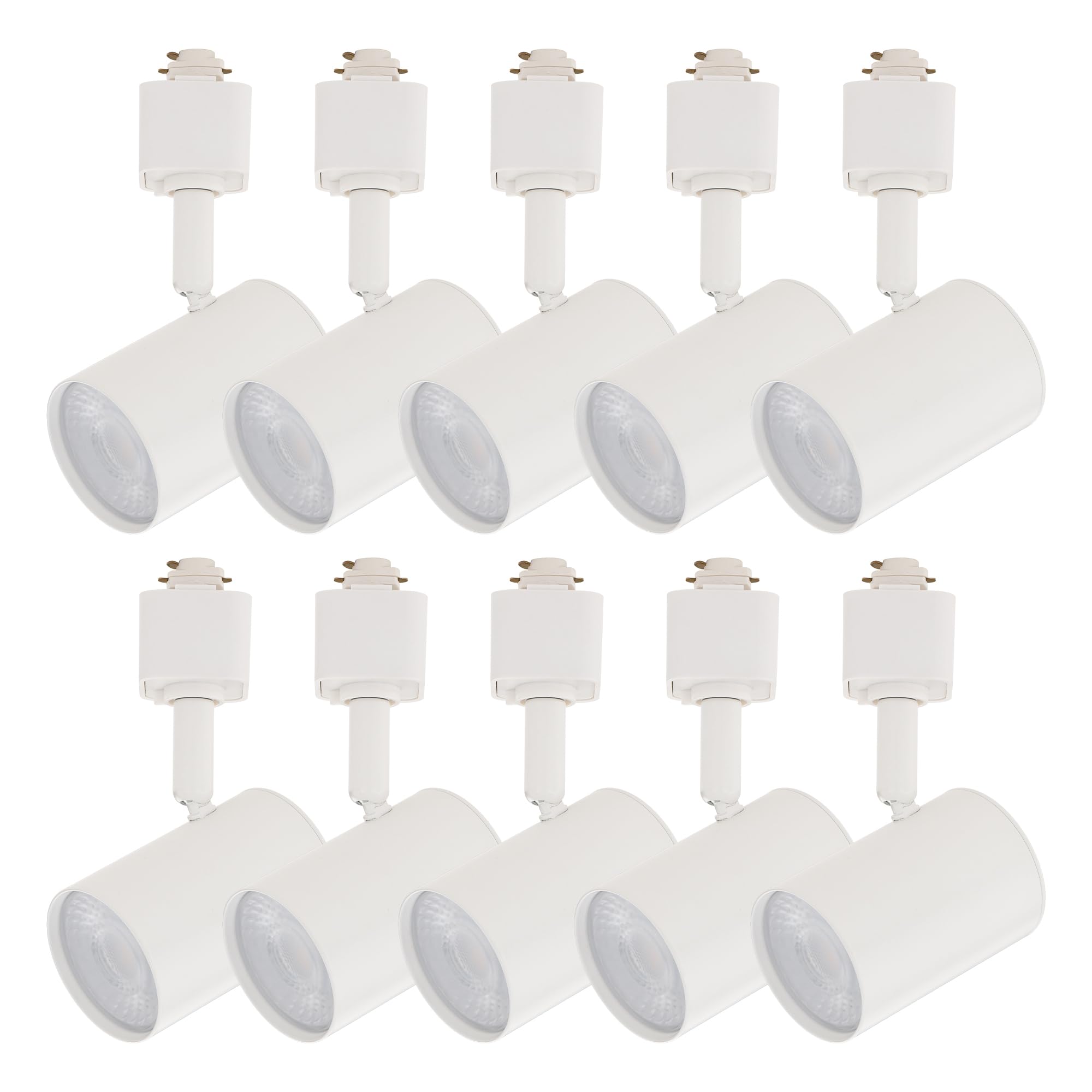 East Grove Home Amped Collection LED 10W Track Head 3000K Warm White Energy Efficient in White for H Track, Standard 3-Wire Trac