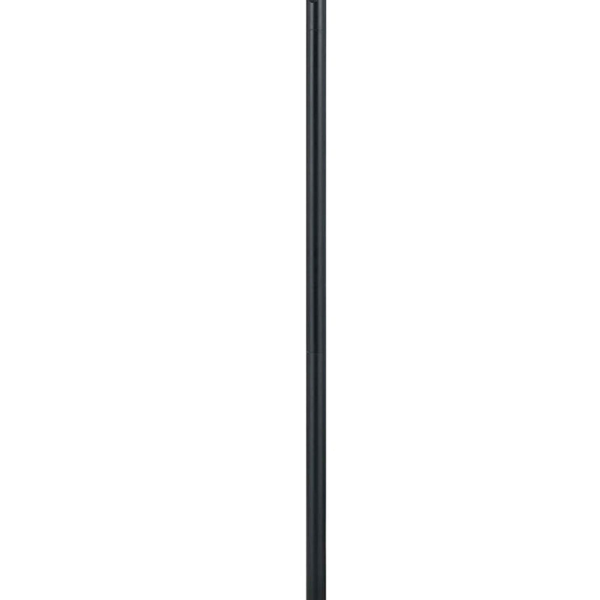 Benjara 80 Watt Metal Floor Lamp With Dual Gooseneck And Uno Style Shades, Black