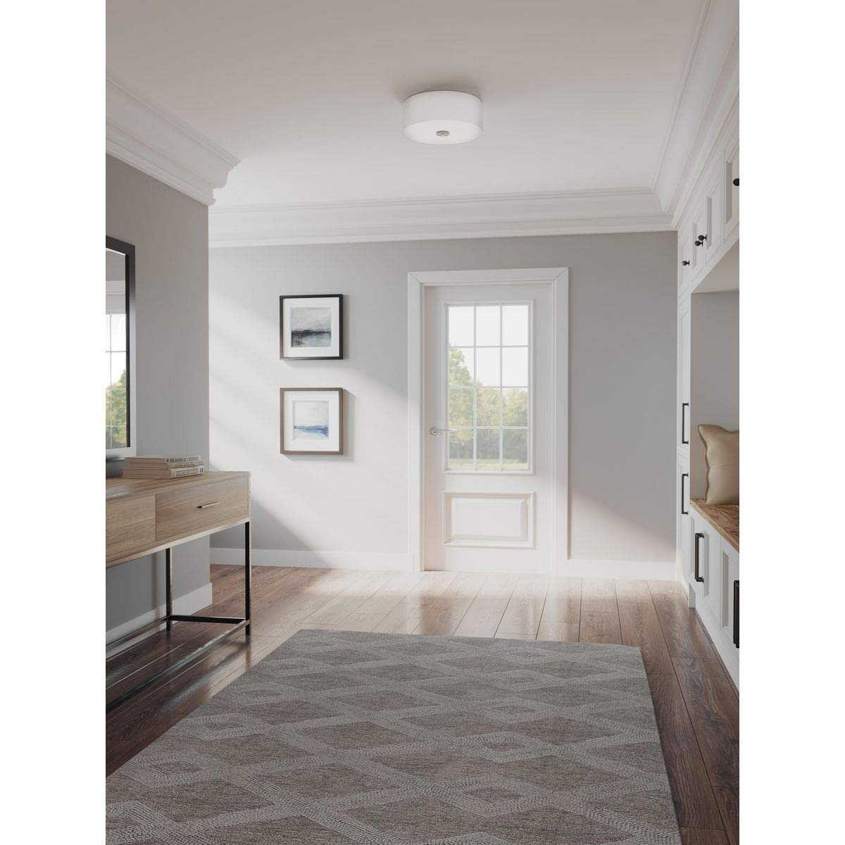 Progress Lighting P3696-0930K9 Close-To-Ceiling, Nickel, 6.00X13.00X13.00