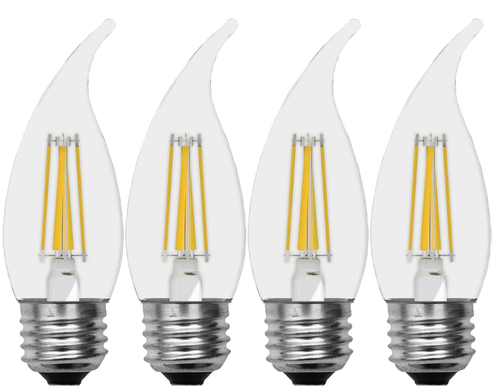 Ge Lighting Led Carriage Light Bulbs, Outdoor Light Bulbs, 3.5 Watt (40 Watt Equivalent) Soft White, Medium Base, Dimmable (4 Pa