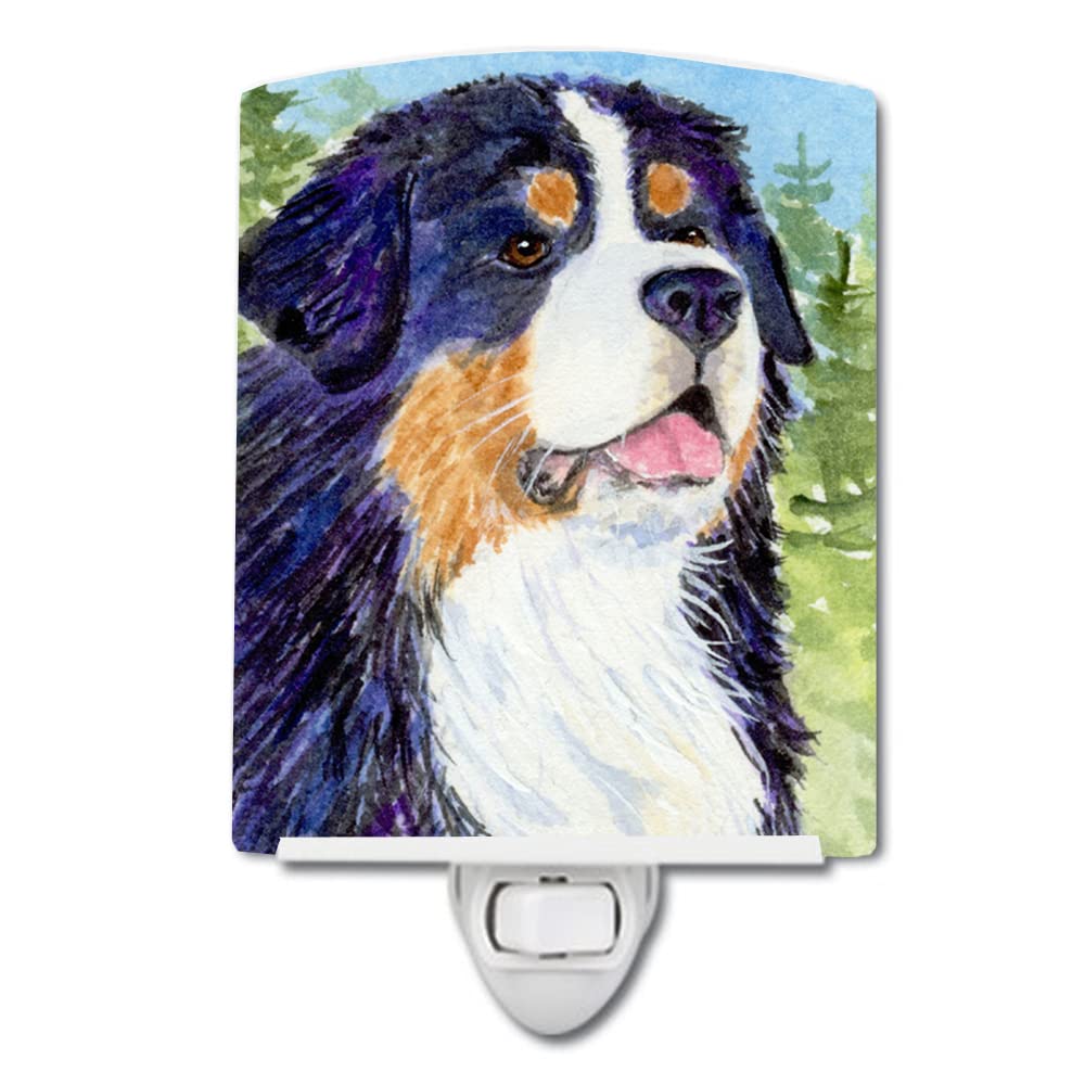 Carolines Treasures Ceramic Night Light, UL-Certified, 6x4x3in, Bernese Mountain Dog Model SS8867CNL, Multicolor