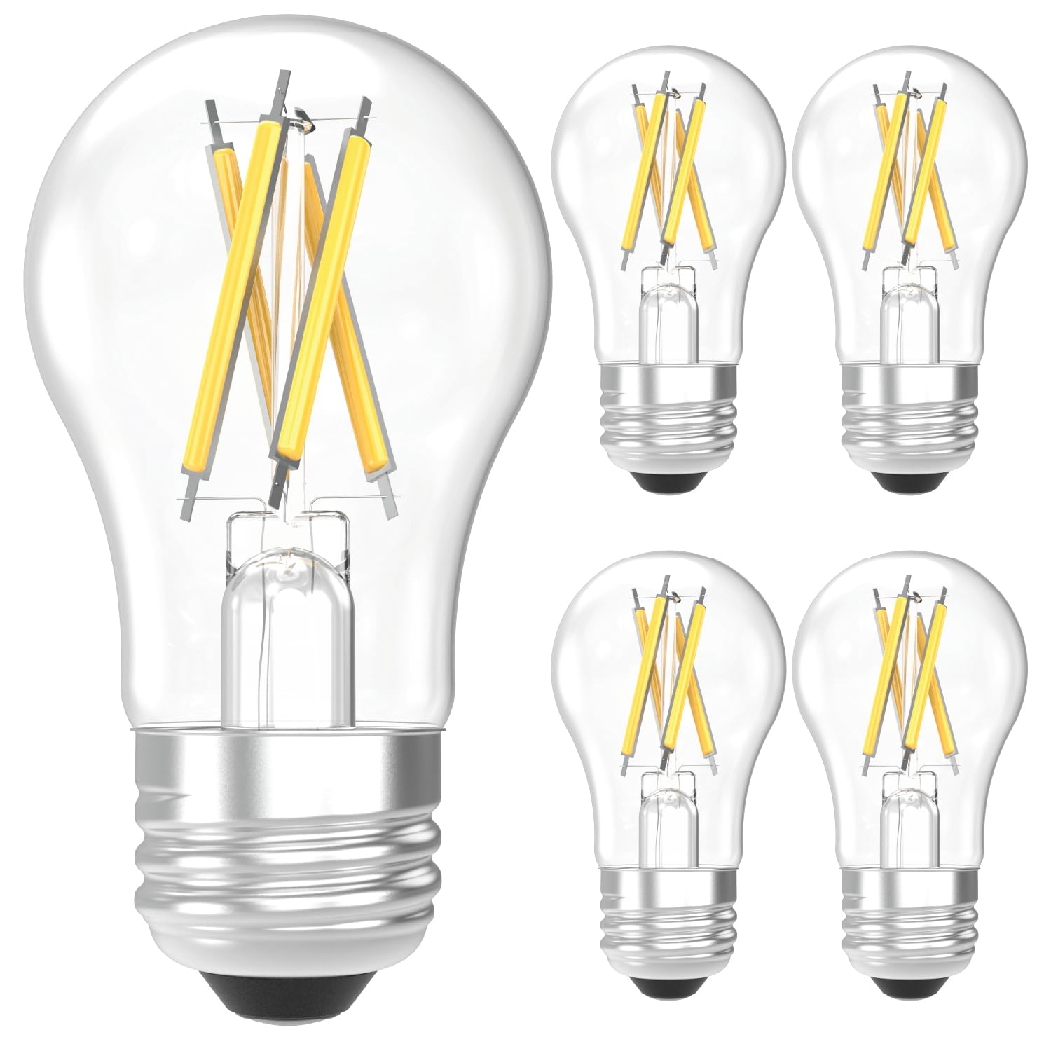 Sunco A15 Light Bulb Led, Edison Style Bulb, Dimmable Vintage Filament Lighting, 800 Lm, 7W (60W Equivalent), 2700K Soft White, 