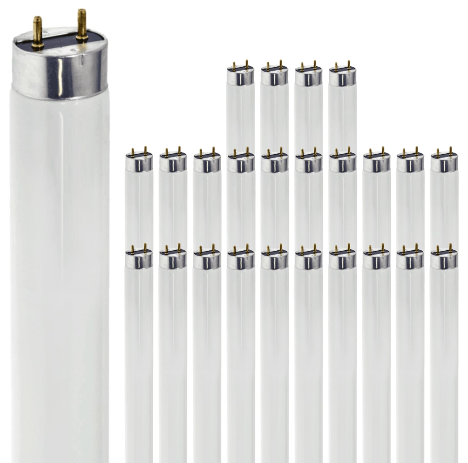 Diodesy- F25T8/841 36 Inch T8 Fluorescent Tube Light Bulb Truetone 25W 4100K Cool White G13 Bi-Pin Base CRI 82 3 Foot Straight Linear Lamp for Under Cabinet Kitchen Sink RV ROHS Compliant Pack of 25
