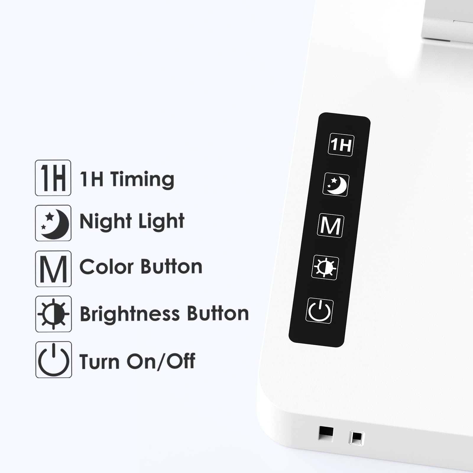 Infiway Led Desk Lamps For Home Office: Desk Lamp With Usb Charging Port - 1 Usb-A, 1 Type-C Ports, 2 Ac Power Outlets, Touch Co