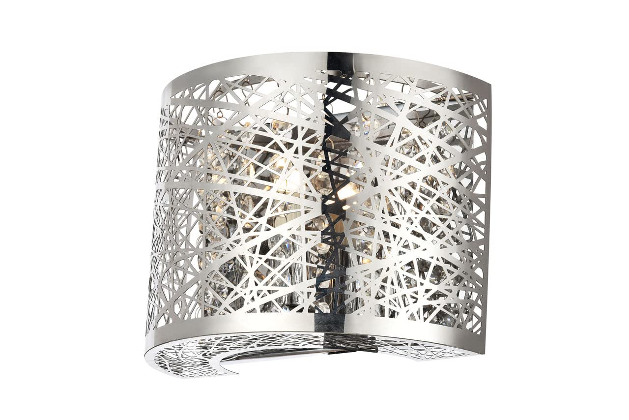 Elegant Lighting Ld5023W8 Owen Single Light 5-7/8" Tall Wall Sconce - Ada Compli, Chrome