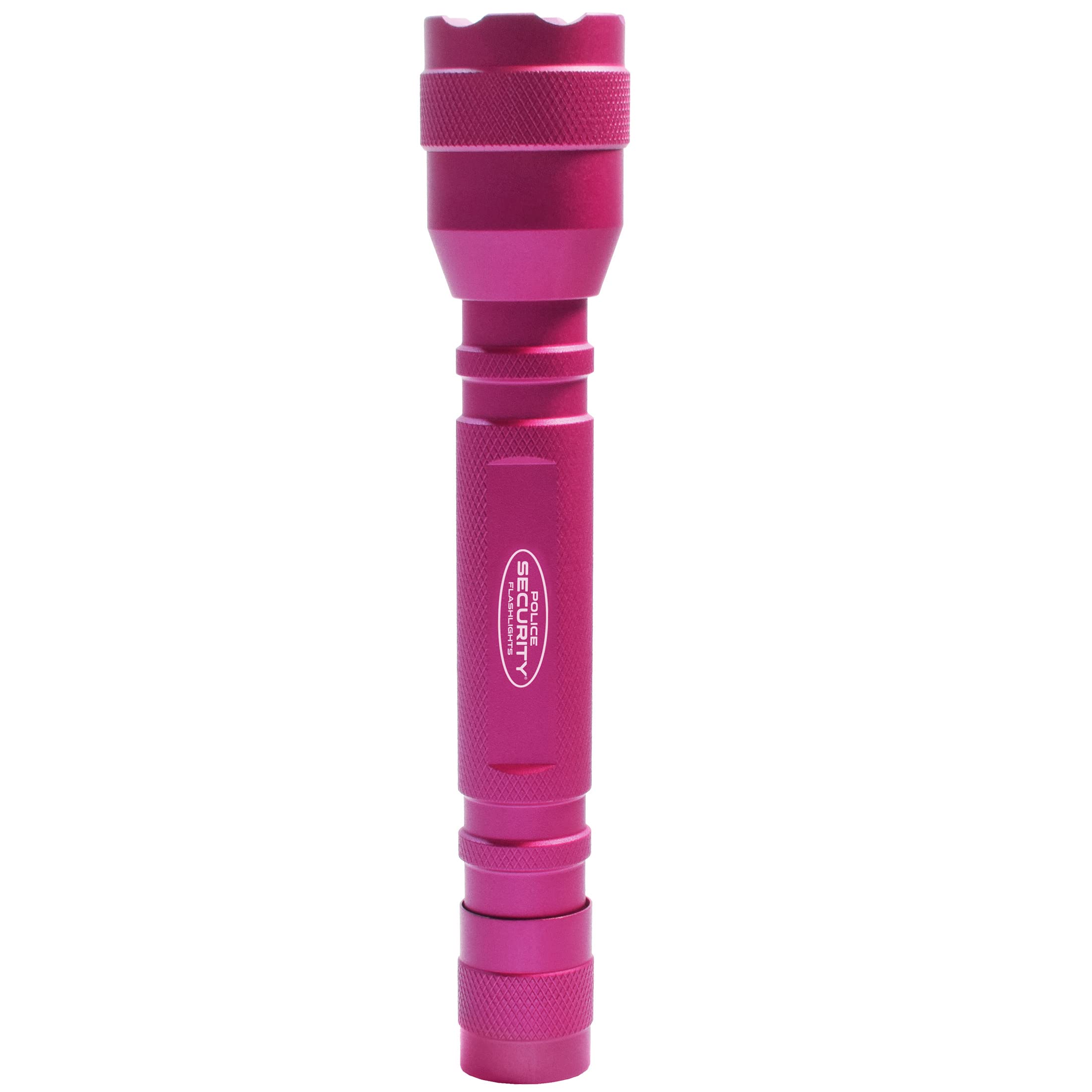 Police Security Ultra Bright LED Flashlight - 180 Lumens, 150m Beam - Compact, Water Resistant, Pink