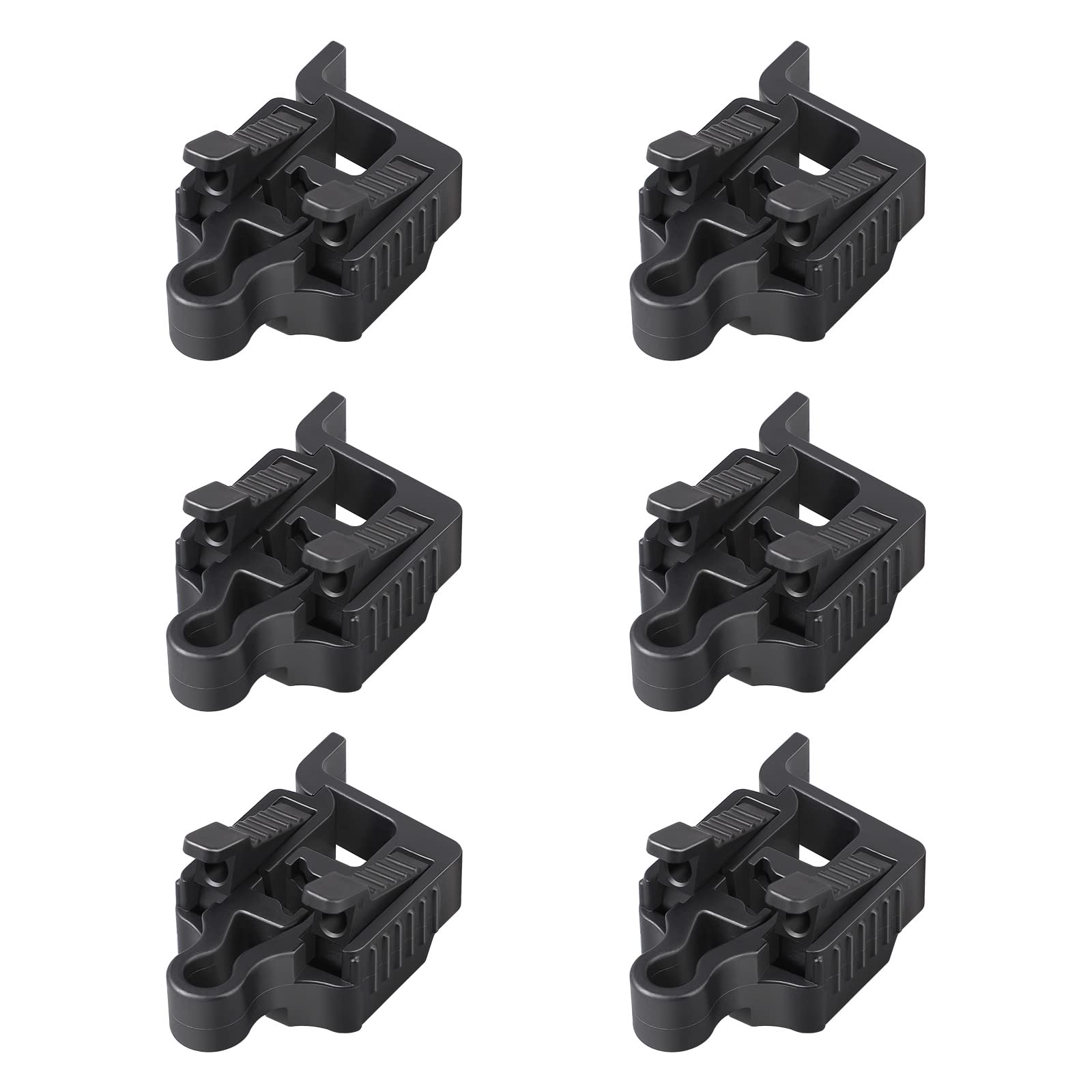 EDISHINE 6-Pack Low Voltage Wire Connectors, Waterproof for Landscape Lighting, UL Listed, Compatible with 10-18 Gauge, Black, Model HLVC23A