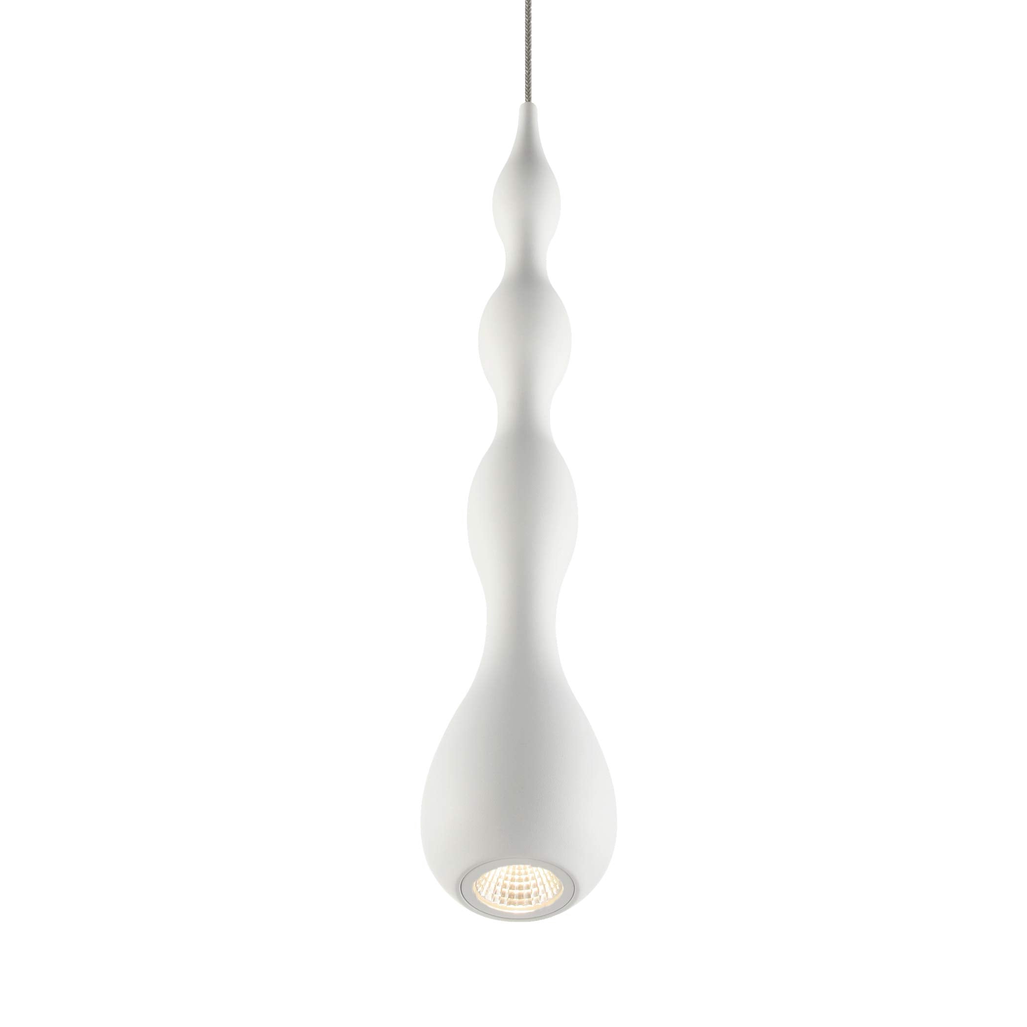 VONN Pendant Lighting Fixture VMP24510WH, 5in Integrated LED, Aluminum, 5.25inL x 5.25inW x 81inH, White