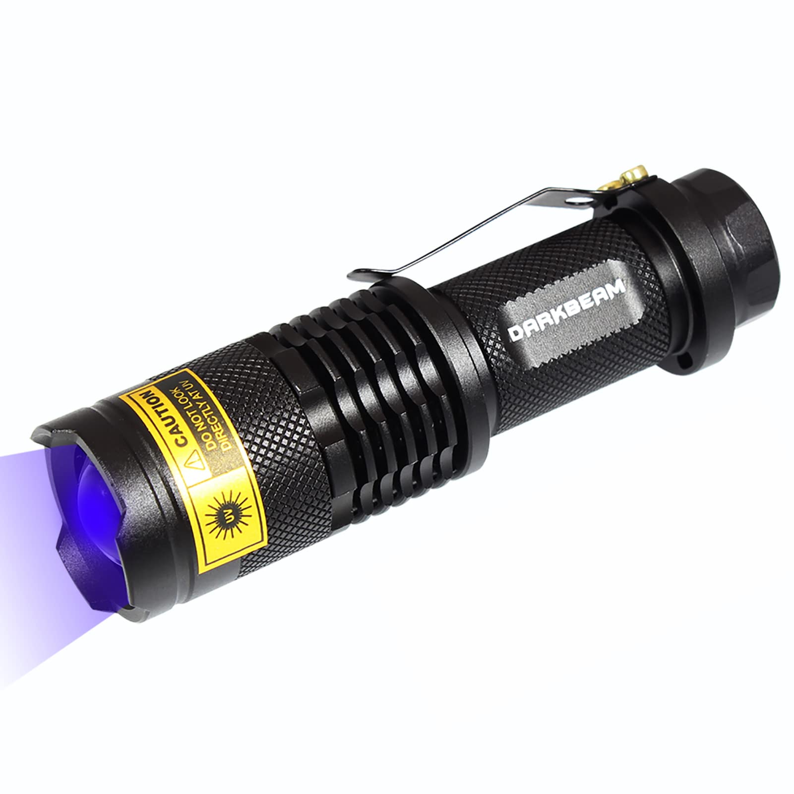 DARKBEAM UV 365nm Light Wood's lamp Blacklight Ultraviolet Flashlight LED Portable Mini Handheld Torch Detector for Dog Urine Pe
