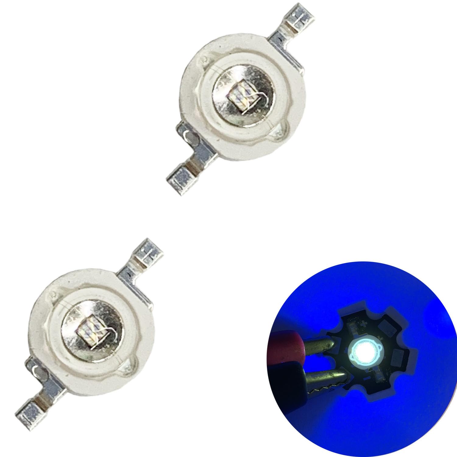 TOPXCDZ 50 pcs High Power LED Chip 3W UV 395nm Light Emitter Diode Aluminum Bulb Lamp Beads Uv 365nm Model 20241212