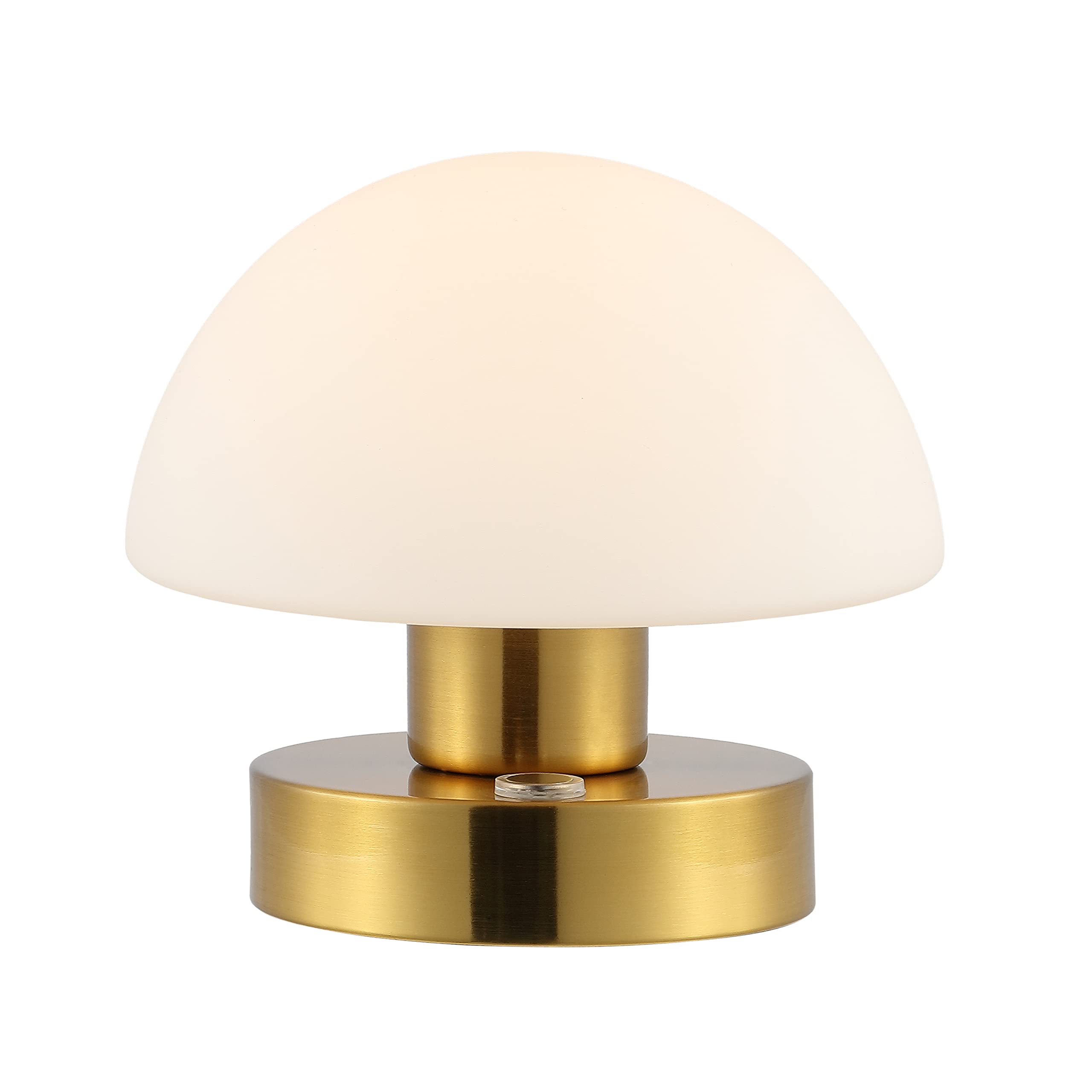 JONATHAN Y JYL7113C Zoe 5.75'' Modern Minimalist Iron Rechargeable Integrated LED Table Lamp Contemporary Bedside Desk Nightstan