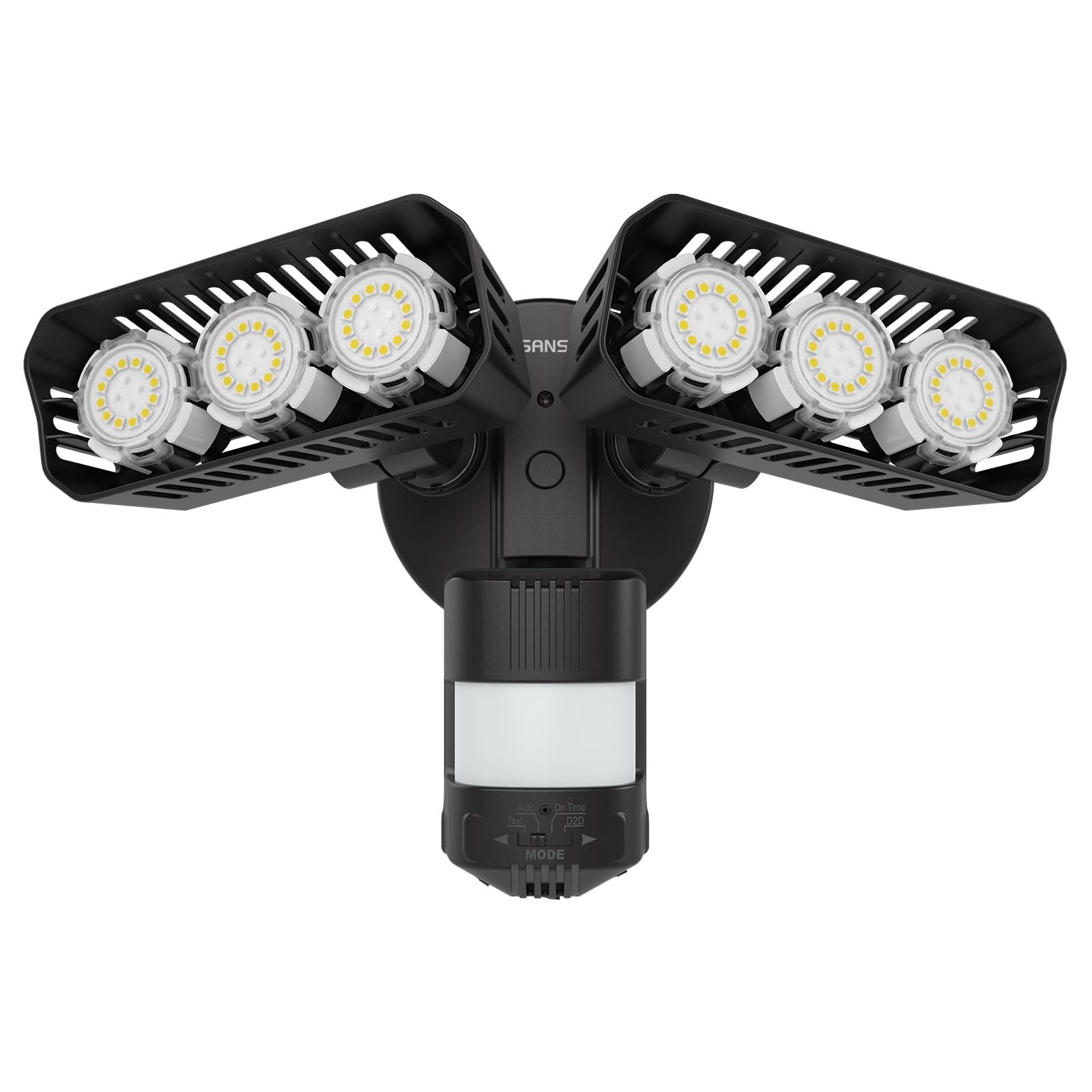 SANSI 38W 5000LM Motion Sensor Outdoor Lights, Flood Light Outdoor Detector with 4 Mode Adjustable, 500W Equiv 5000K Dusk to Daw