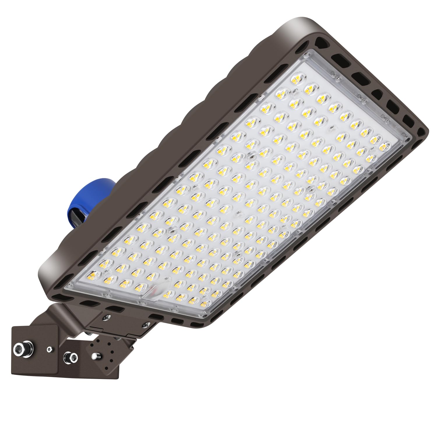 Juyace 350W LED Parking Lot Light with Photocell  52500LM 5000K  IP65 Dusk to Dawn Outdoor Security Flood Light with Trunnion Bracket  110-277V Commercial Area Light for Street Yard Stadium