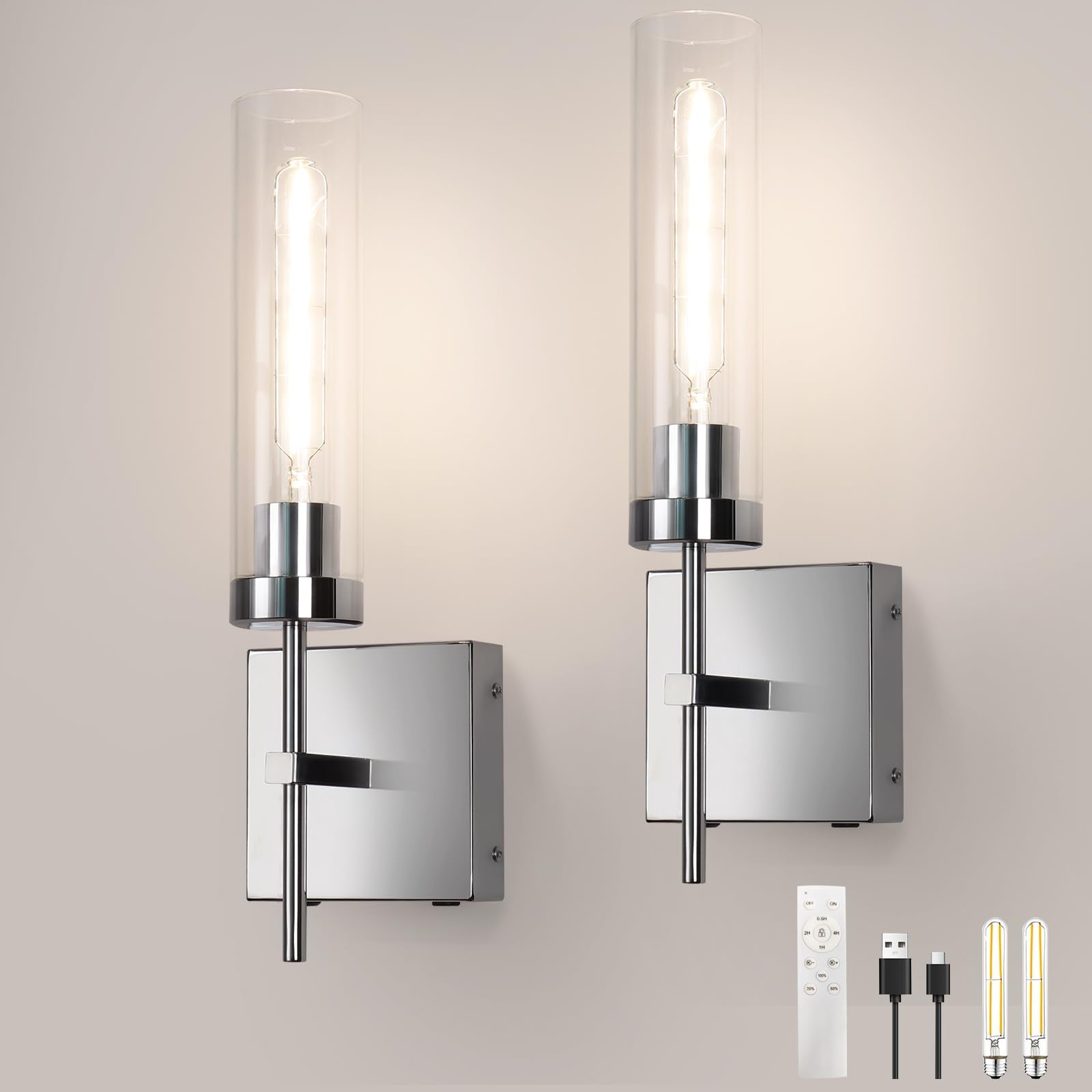 Loiogohot Wall Sconce,Battery Operated Wall Sconce 15000Mah Endurance 200 Hours Fast Charging Sconces Wall Decor Set Of 2,Wall S