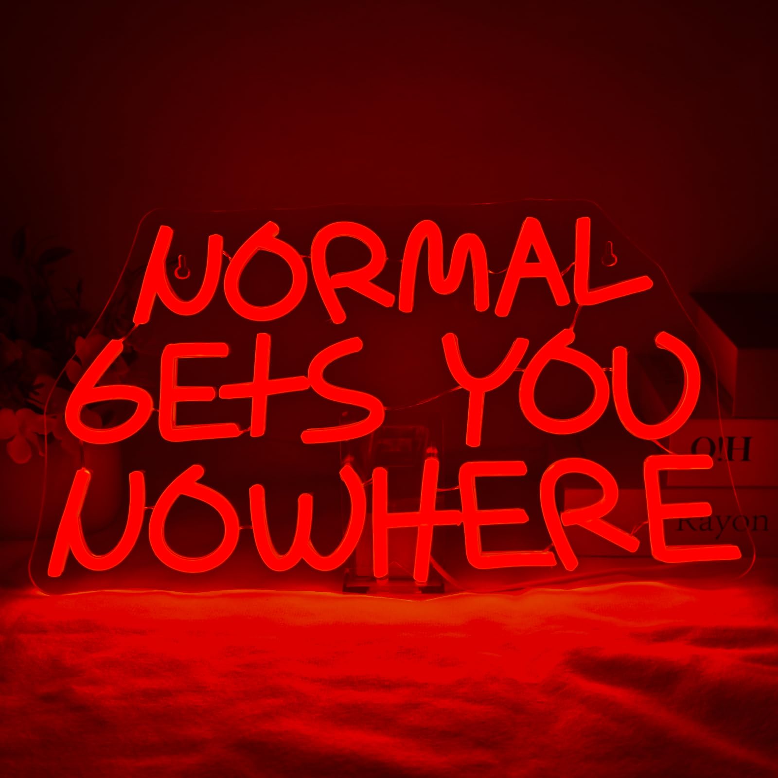 Jurong Normal Gets You Nowhere Neon Signs For Wall Decor  Dimmable Led Neon Light Usb Powered Light Up Signs  For Home  Party  Gift  Office  Bedroom  Work Place