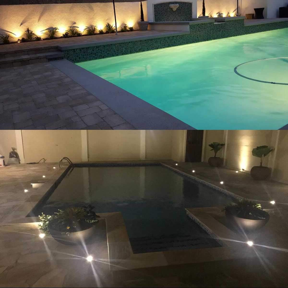 Junview 8-Pack Led Landscape Lights, Ip67 Waterproof, 6W Low Voltage, Warm White Garden Lighting