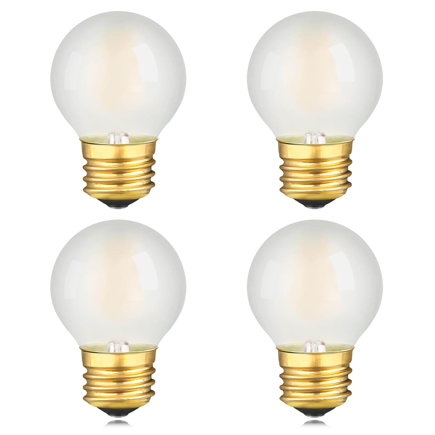 LUMILECT E26 LED Bulb 25W Equivalent Frosted Soft White 3000K Dimmable A50-2W E26 4 Pack