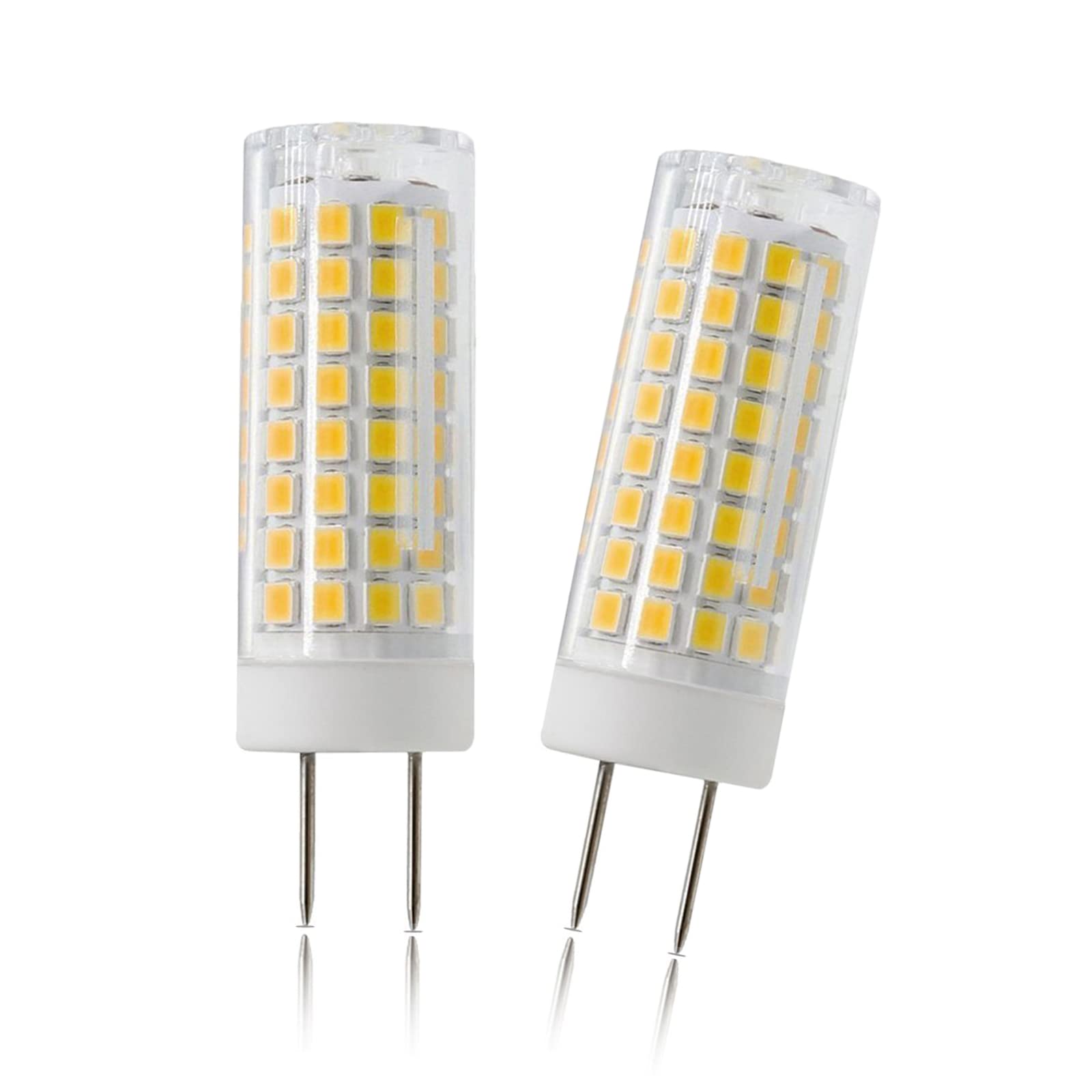 Zssxoled G8 Led Bulb Dimmable 7W Equivalent To G8 Halogen Bulb 75W-80W  Gy8.6 /G8 Bi-Pin Base Light Bulb Ac 120V G8 Bulb For Under Cabinet Light  Under Counter Kitchen Lighting Warm White 3000K 2Pack