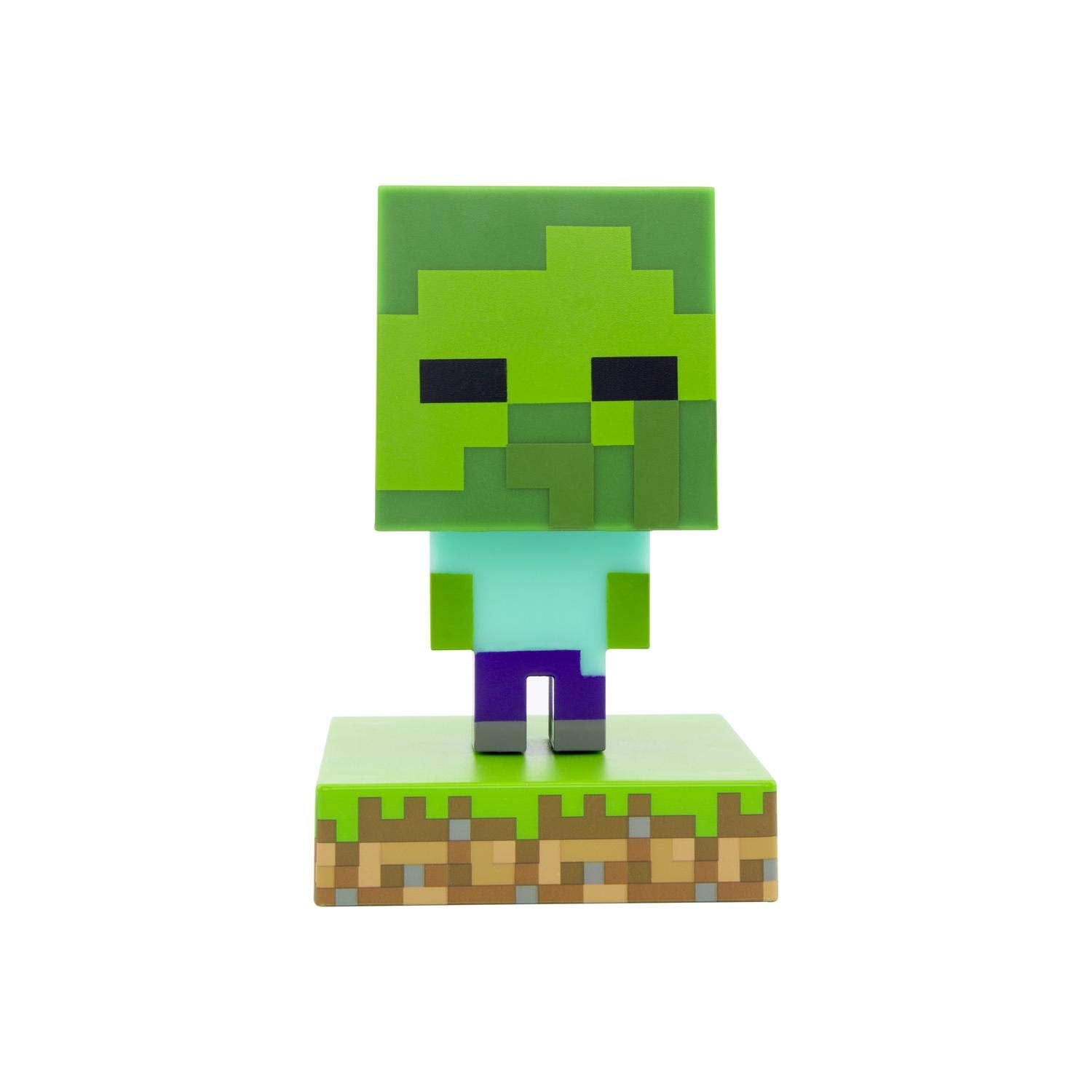 Minecraft Zombie Light - Officially Licensed Merchandise, Portable Night Light and Gaming Room Decor for Kids, Gift for Gamer, B