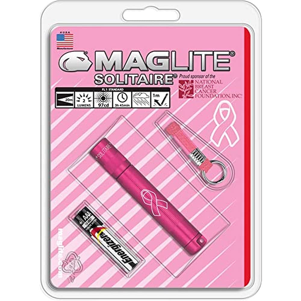 Maglite K3A986Maglite Solitaire Incandescent 1-Cell Aaa Flashlight Purple