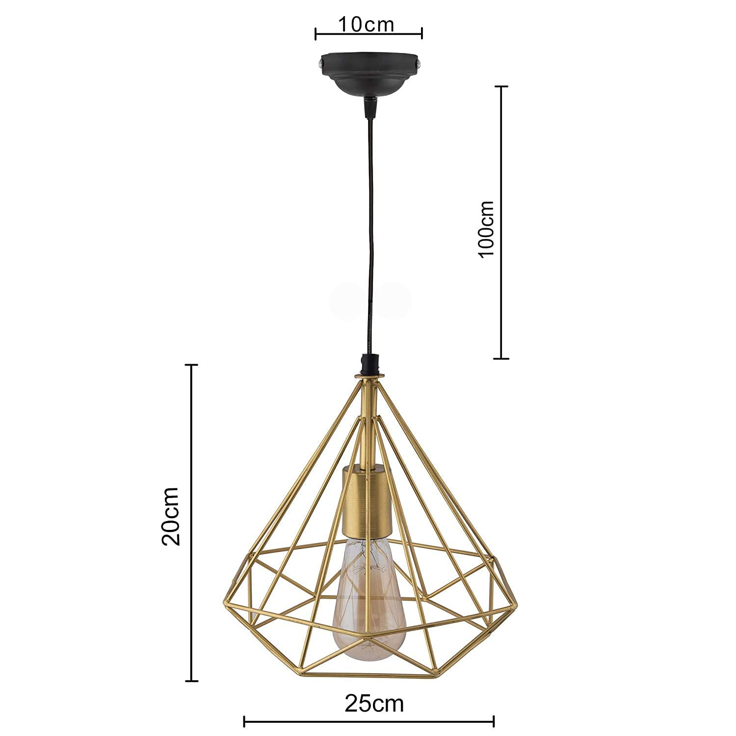 Homesake Hanging Light Diamond, Ceiling Light Pendant Light, Home Decor Items for Living Room, Chandelier for Room Modern, Balco