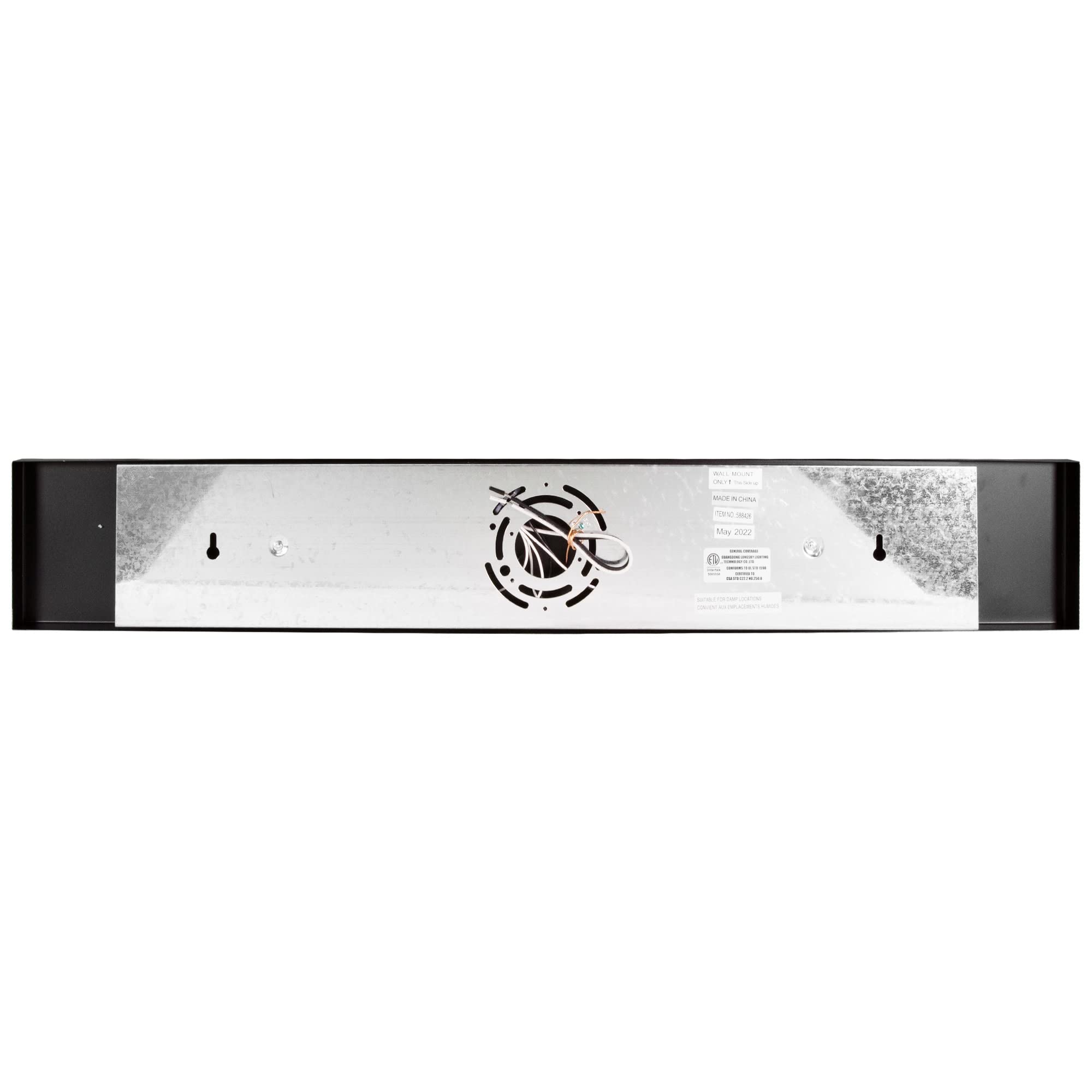 Design House Dove Creek Vanity Light Dimmable, Frosted Glass, 4-Light, Matte Black, Model 588426, Alloy Steel