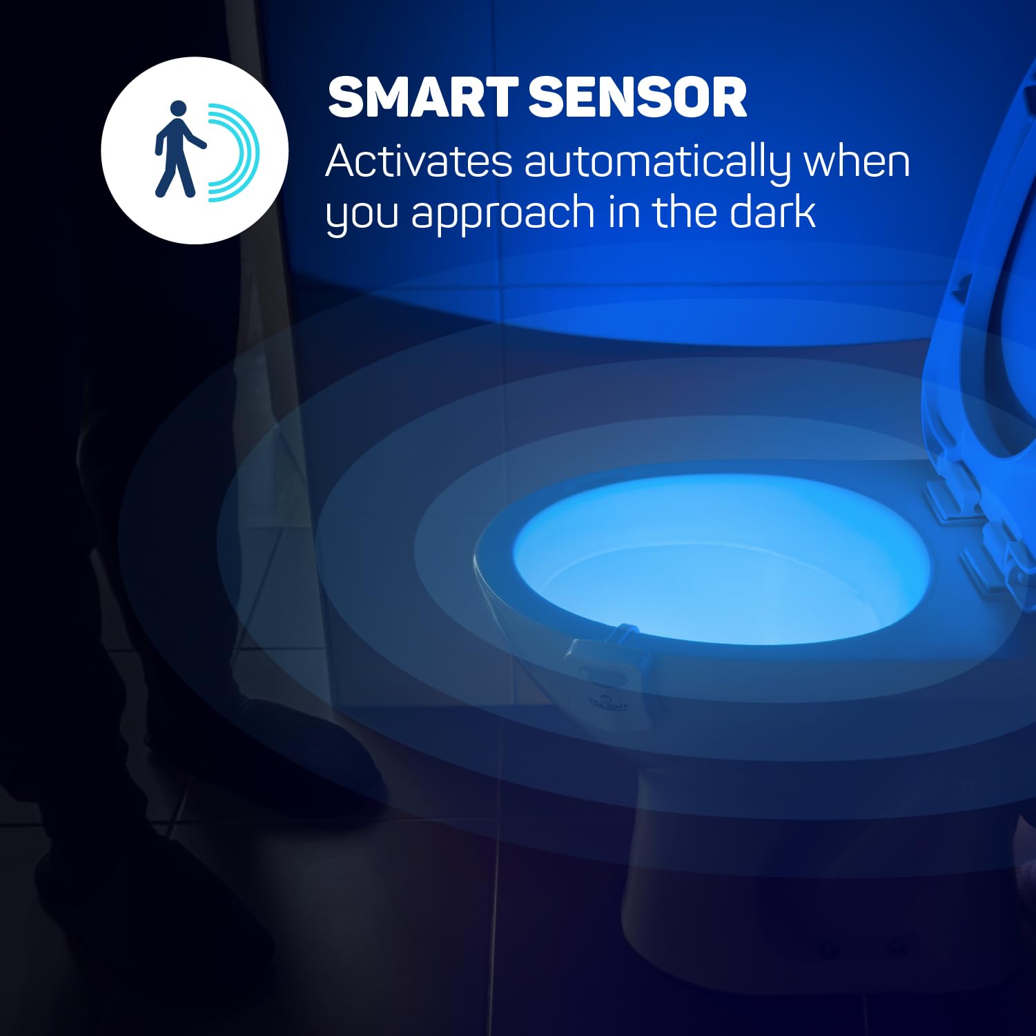 Toilight The Original Toilet Bowl Night Light. Fun & Useful Bathroom Motion Sensor Tech Gadget. Funny Novelty Birthday Gift Idea. Stocking Stuffer For Him Her Guys Men Mom Brother