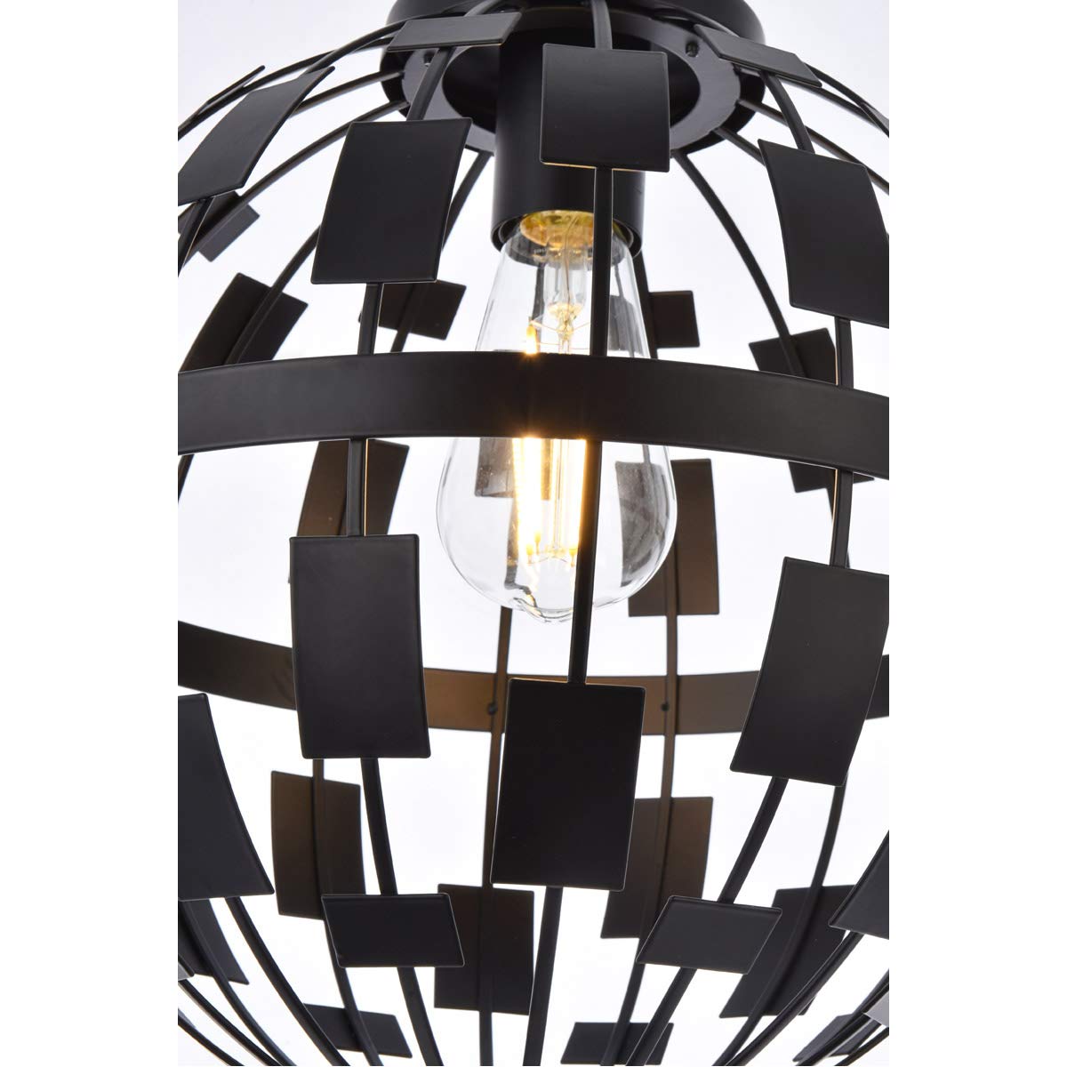 Living District Indoor Modern Home Decorative Bright Ceiling Levante 1 Light Pendant in Black