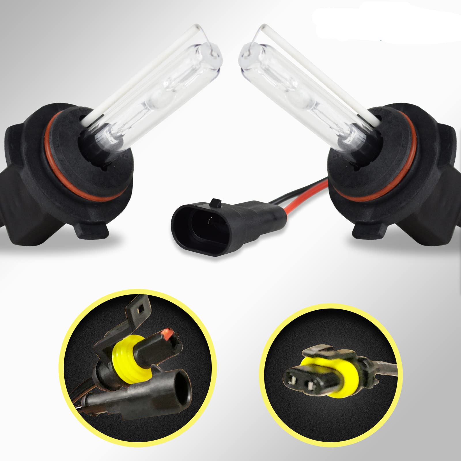 Innovited HID Xenon H10 9145 9140 3000K Replacement Bulbs (1 Pair) Golden Yellow