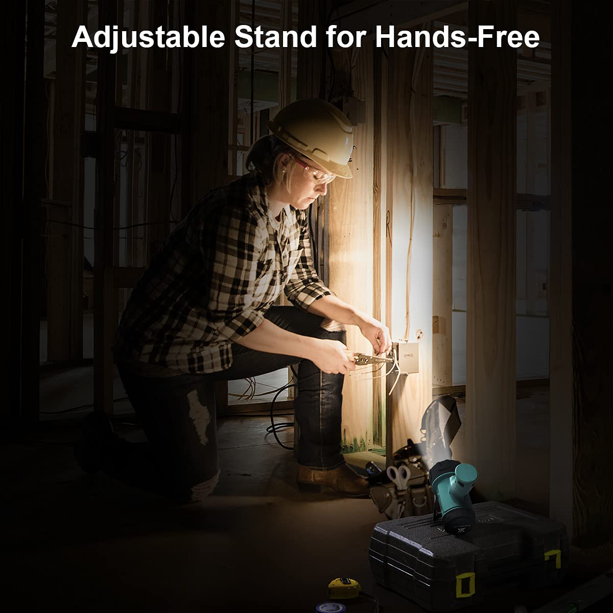 Yierblue Rechargeable Spotlight With Super Bright High Lumen Led, Ip67 Waterproof Handheld Flashlight Searchlight With Detachabl