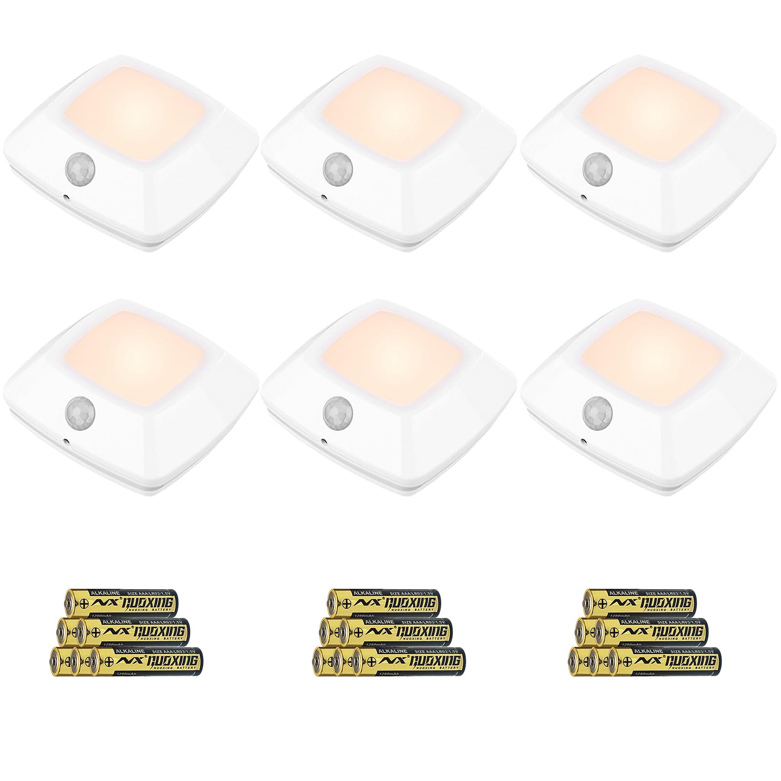 BIGMONAT Motion Sensor Tap Light,Battery Operated Puck Lighting, Safe,Portable,Easy to Install for Closet/Stair/Kitchen/Hallway/