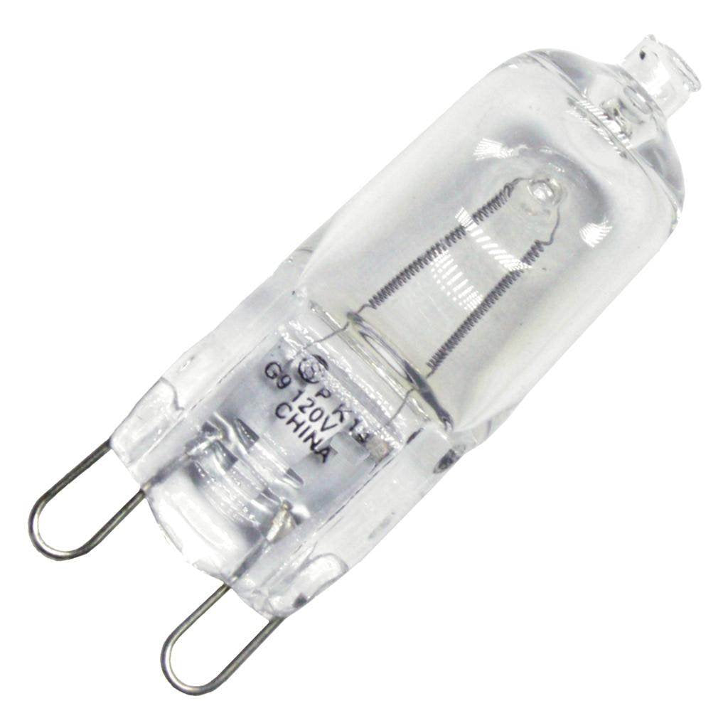 Satco G9 Clear Glass Bulb, 1.56 Inches, Model S4641, Light Finish