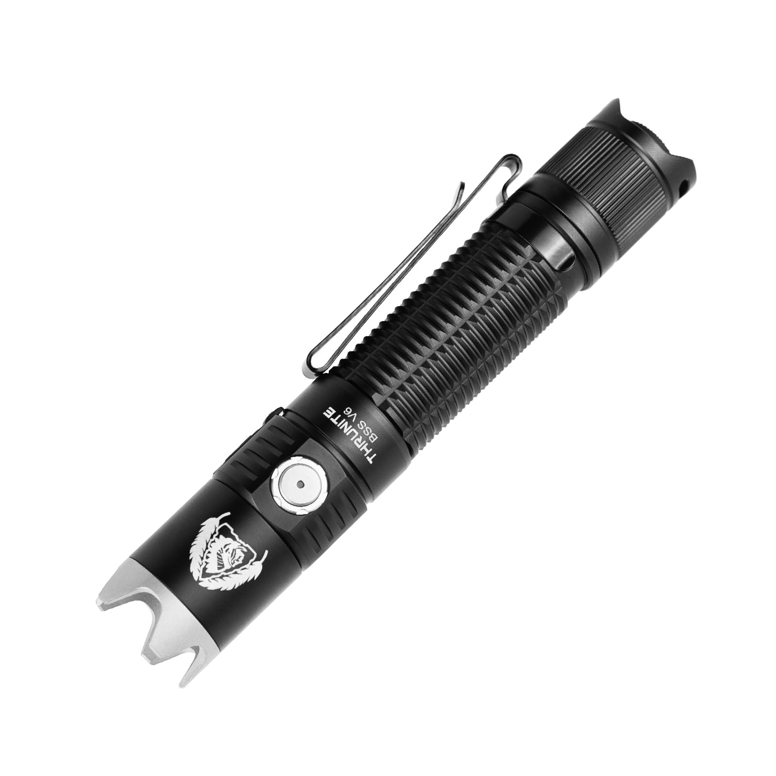 ThruNite EDC Flashlight BSS V6 Black CW, 2000 Lumens, USB-C Rechargeable, Aluminum, Pocket Size