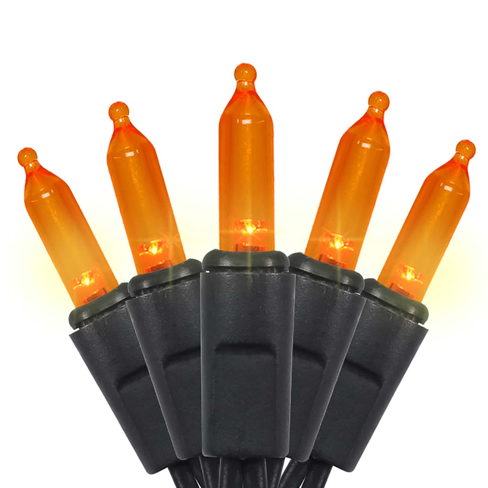 Multi-Sparking Red Christmas Lights (11 Feet, 35 Count) - Mini Red Christmas Tree Lights White Wire, Led Christmas Lights For Valentines Day Outdoor Christmas Decorations