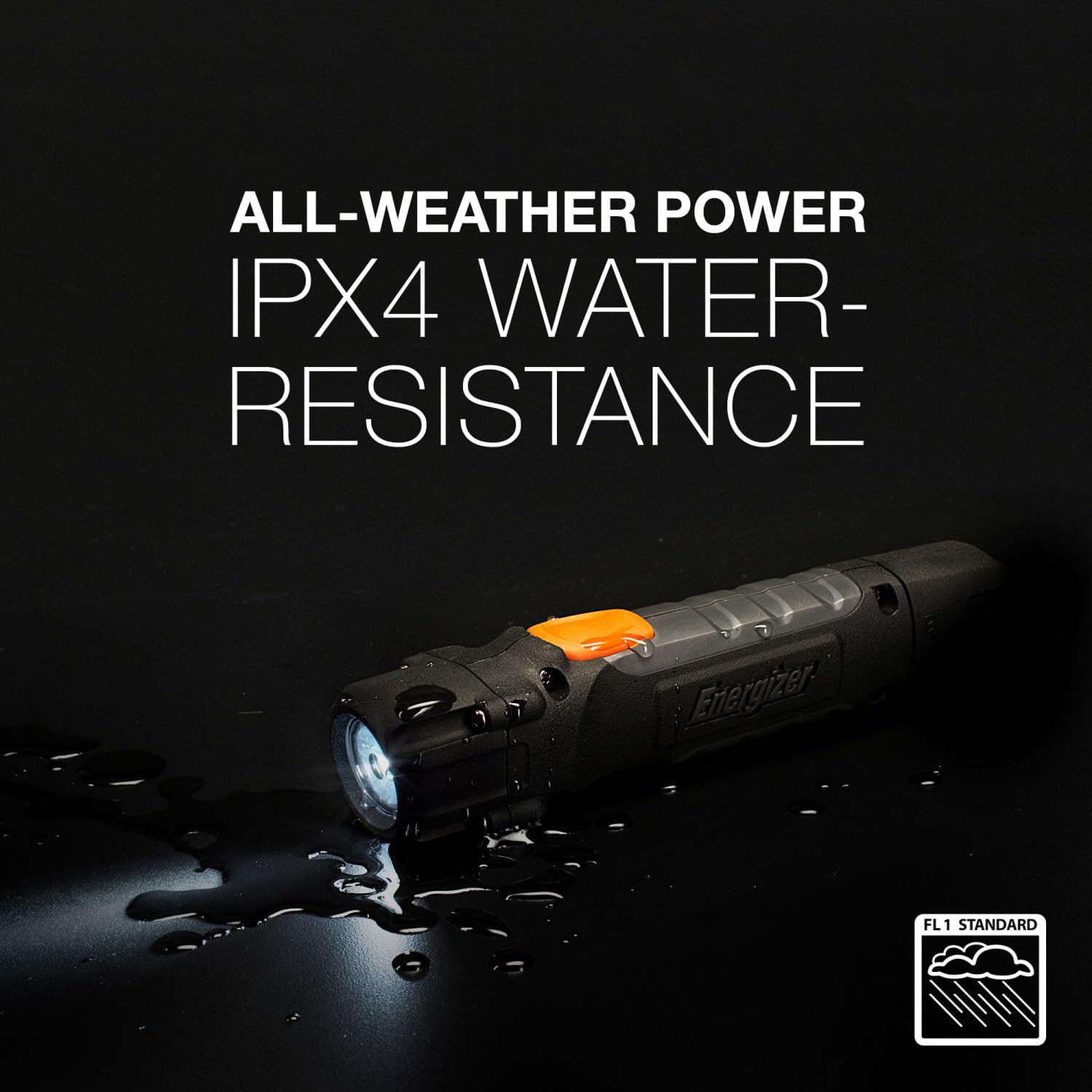 Energizer Hc-300 Led Flashlight, Ipx4 Water Resistant, Maximum Durability, Smart Dimming Led, High-Performance Task Light, Batte