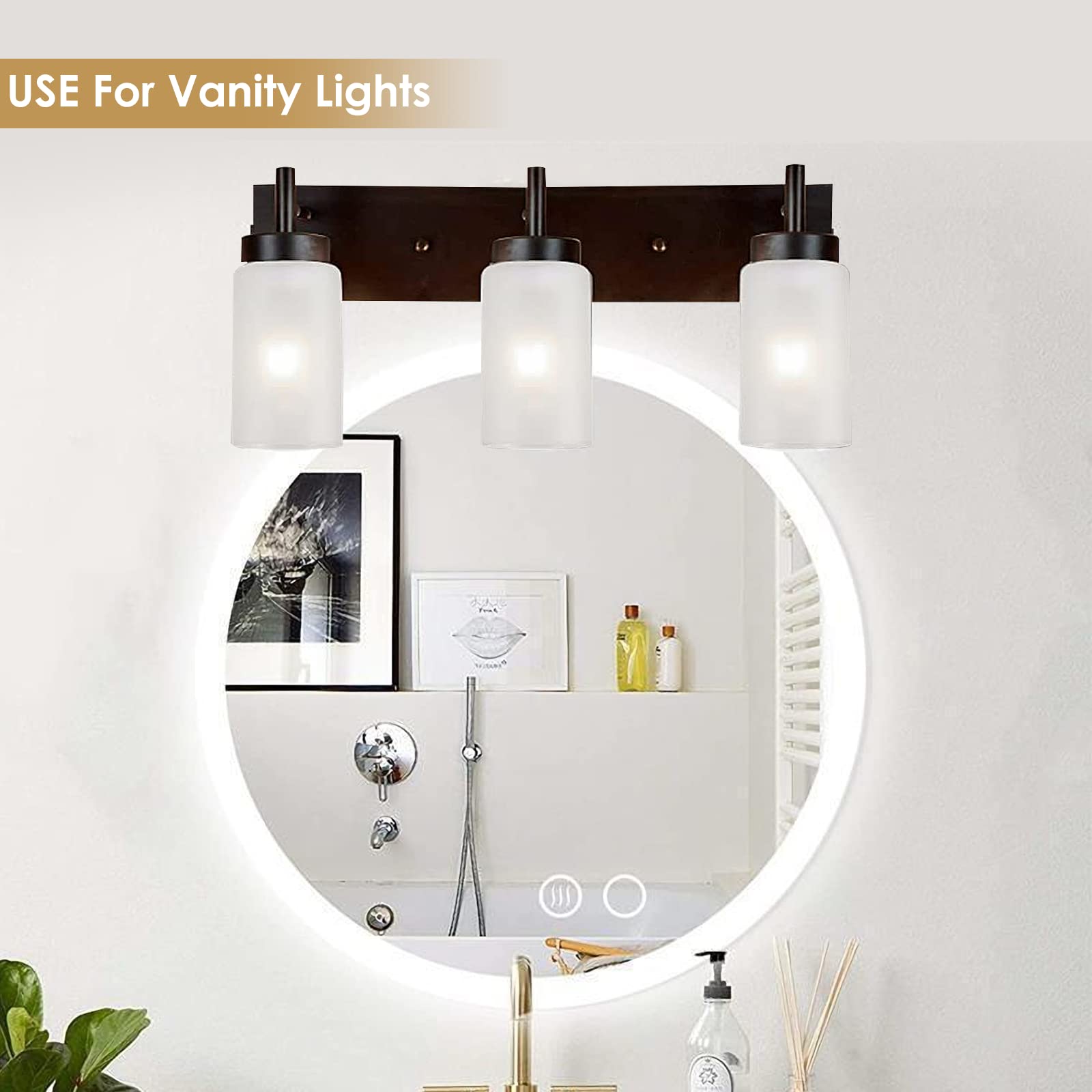 gernehop 6 Pack Frosted Glass Cylinder Shades, 5.51in Height, 3.94in Diameter, 1.65in Fitter for Pendant Light & Wall Sconces
