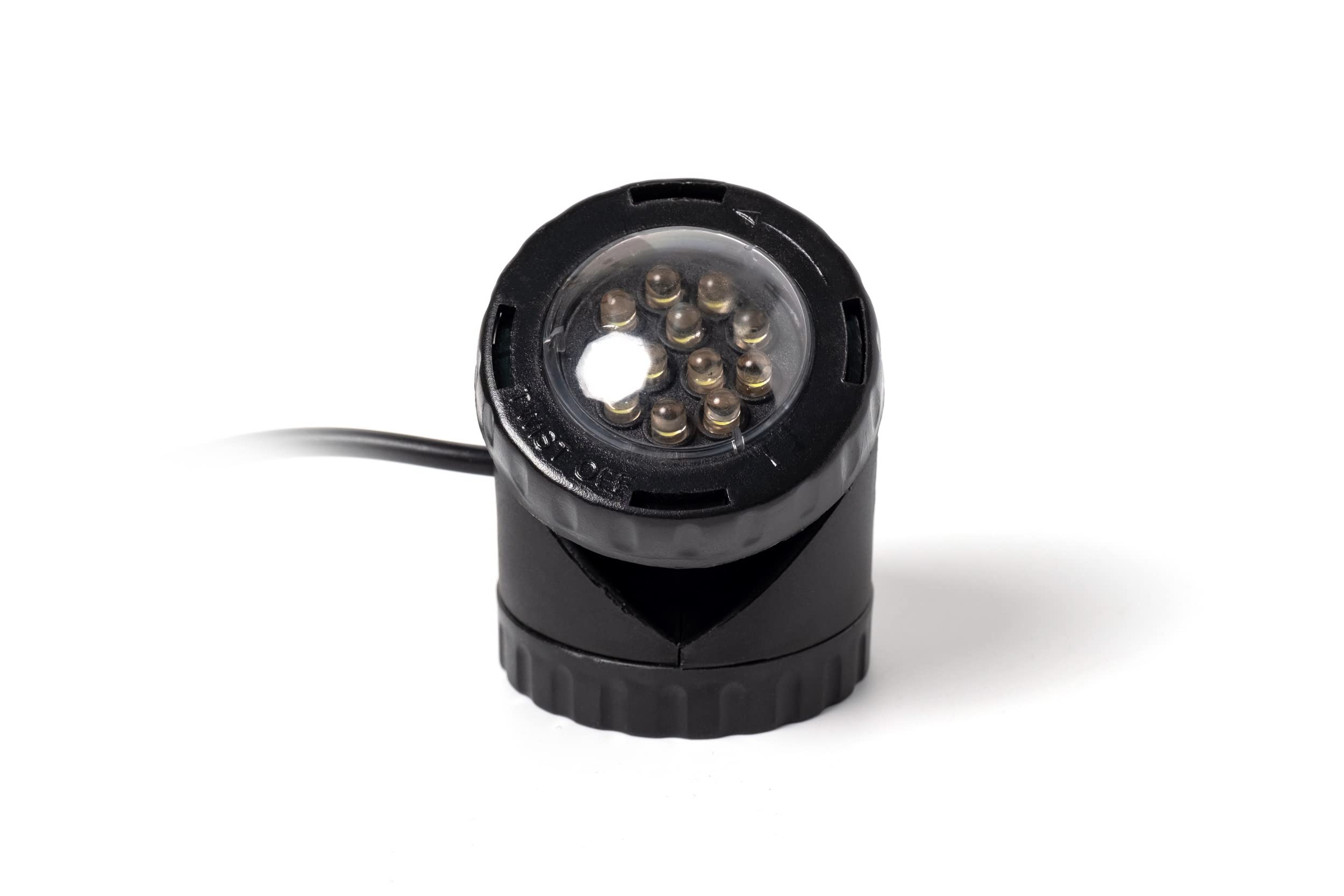 Jebao Submersible LED Pond Light PL1LED, Black with Multi-Color Options, Set of 1, Plastic Material